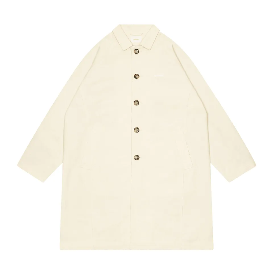 ballaholic-logo-soutien-collar-coat-mantel-ivory image 1