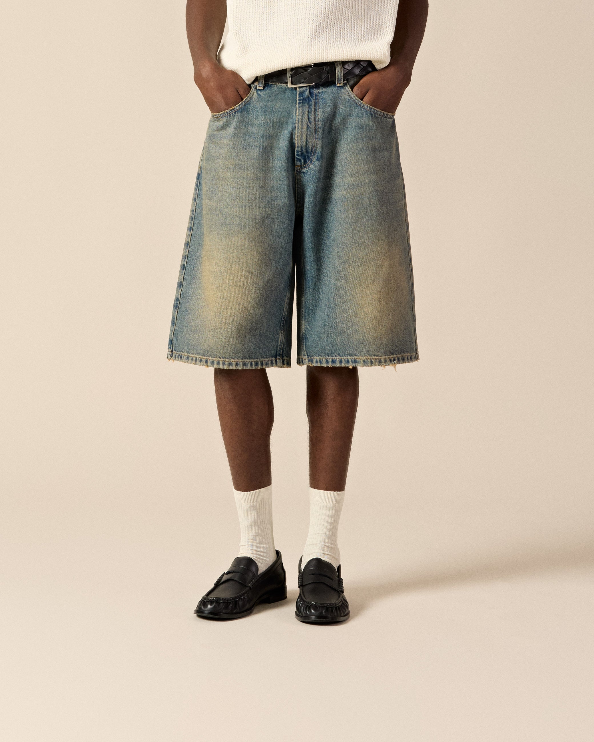 eightyfive-distressed-baggy-jorts-shorts-azure-blue image 3