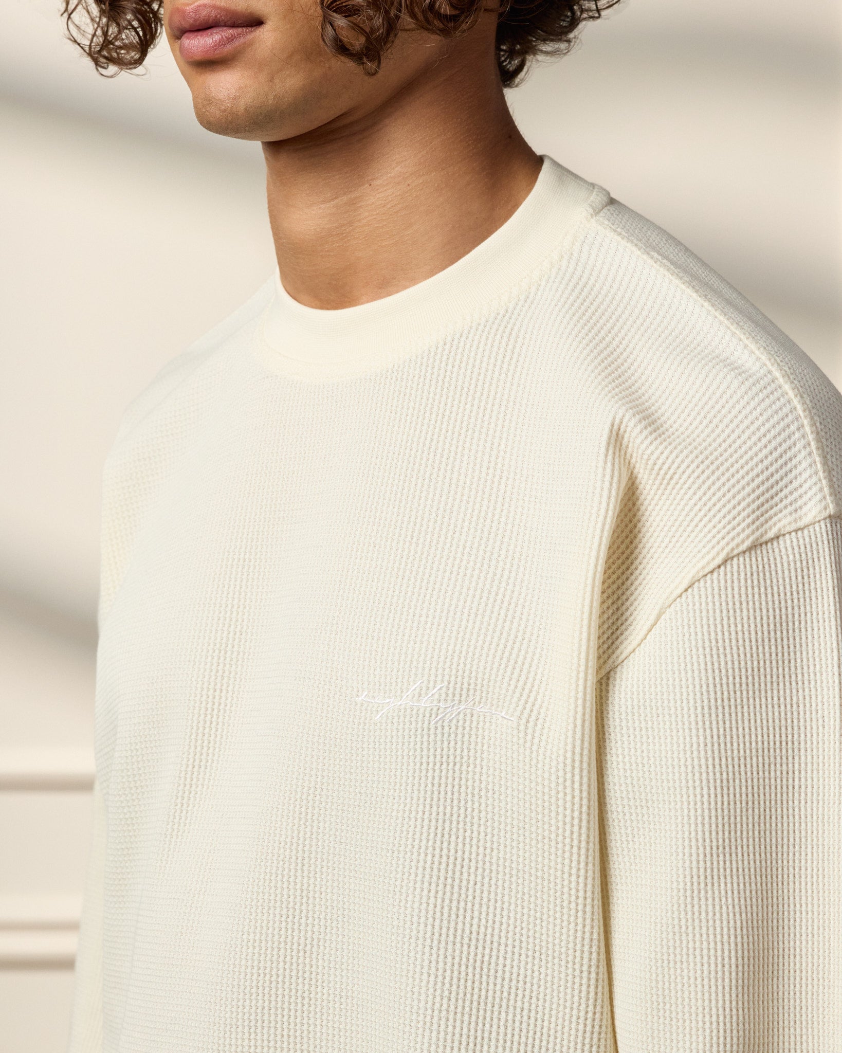 eightyfive-waffle-longsleeve-herren-off-white-relaxed-fit image 6