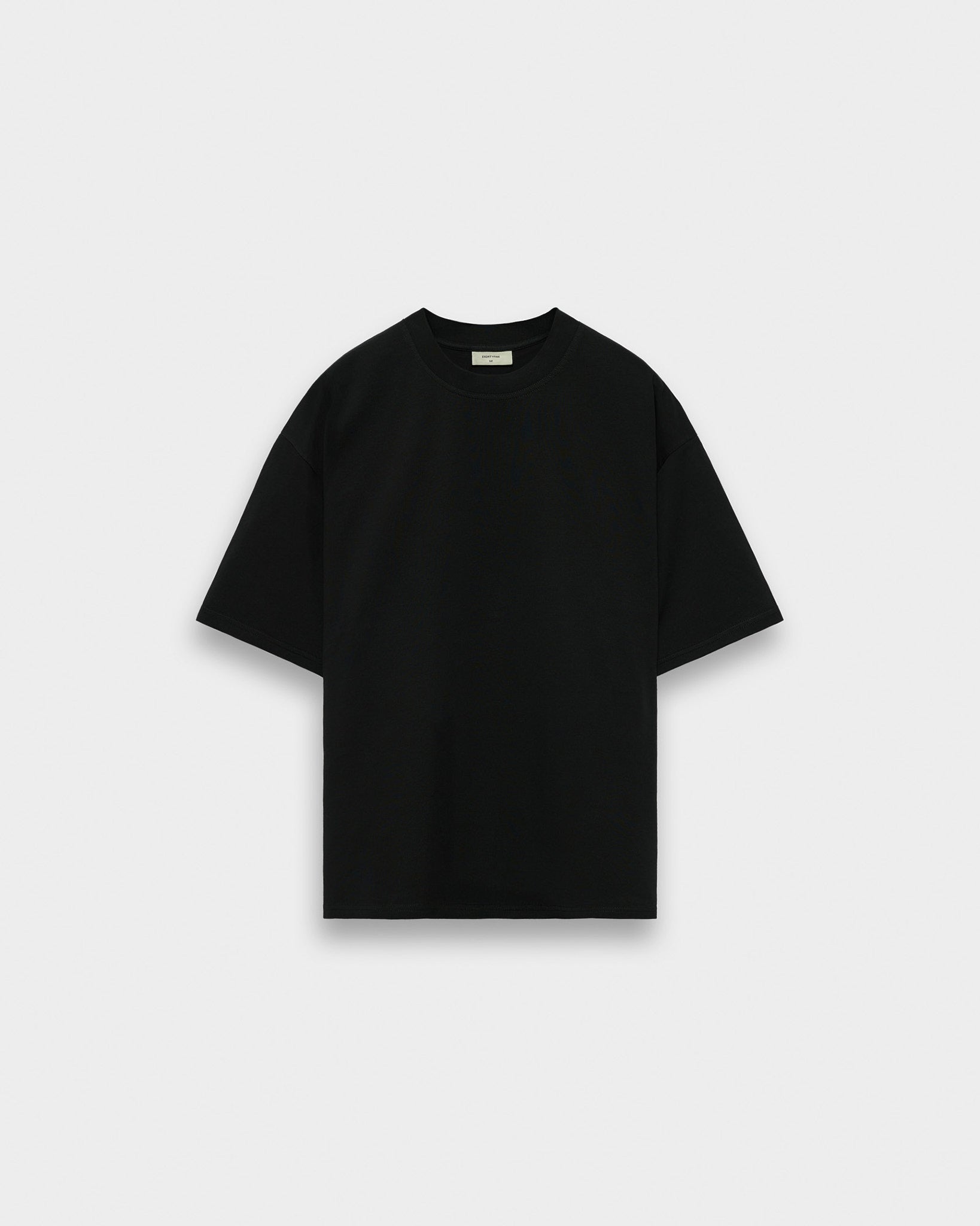 eightyfive-tops-signature-light-t-shirt-black-oversized-220gsm image 1
