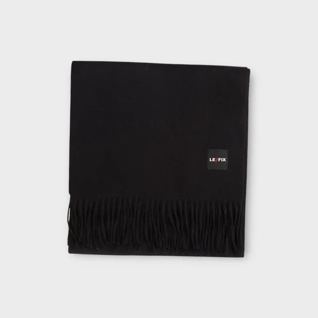 le-fix-accessories-wollschal-schwarz-180x30-cm-wolle image 1