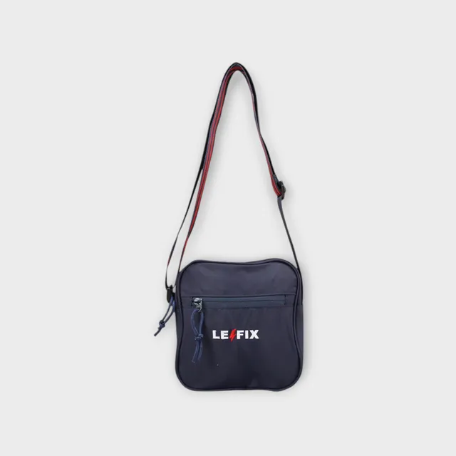le-fix-skuldertaske-schultertasche-navy-nylon-wasserdicht image 1