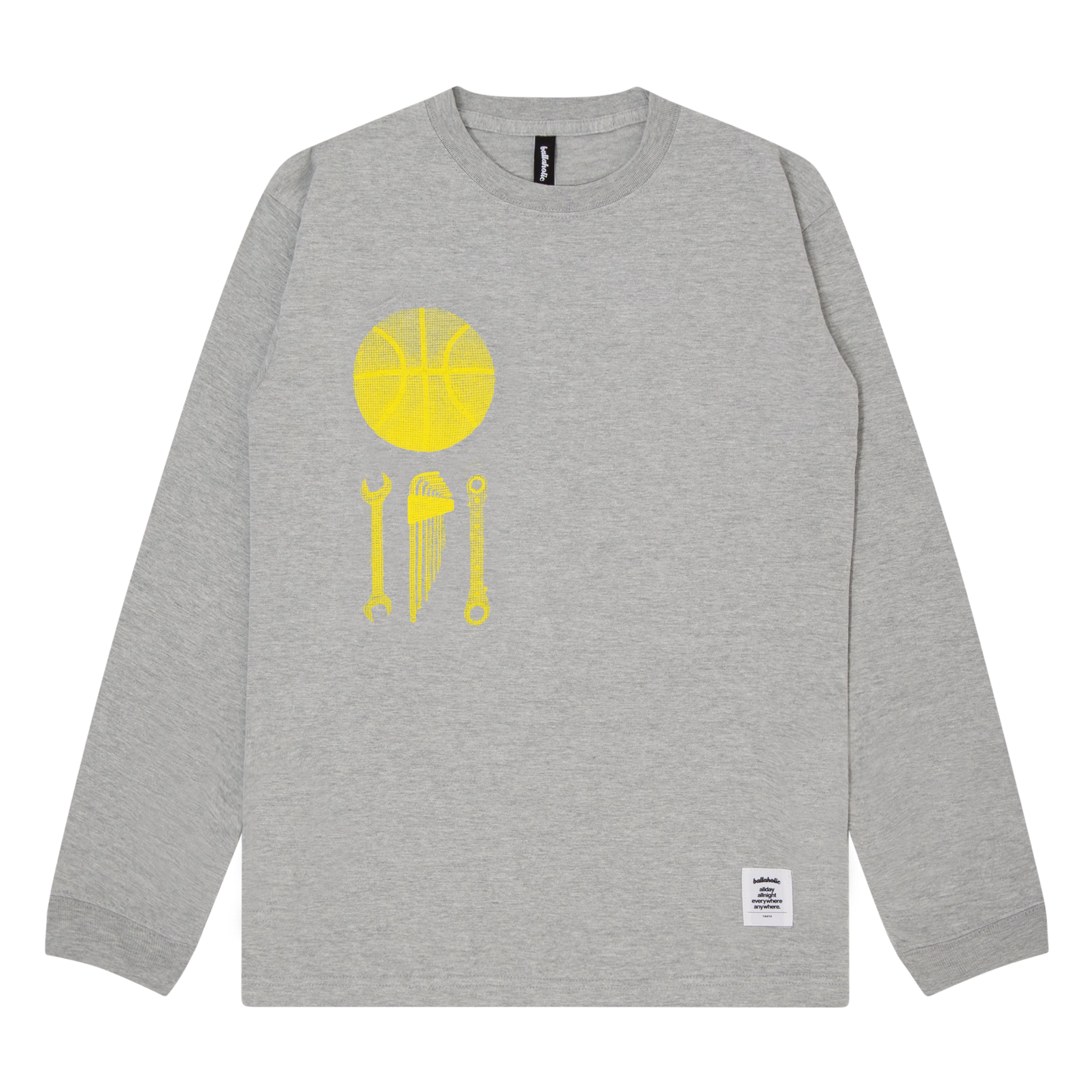 ballaholic-shc-long-tee-langarmshirt-gray-grafikprint image 1