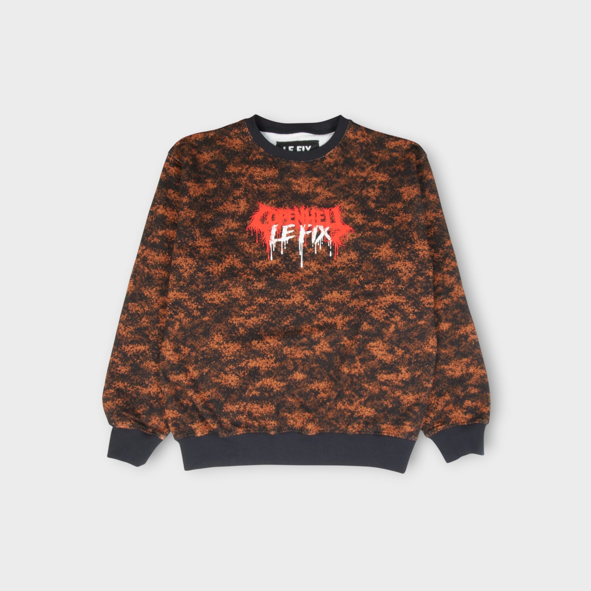 le-fix-x-copenhell-crewneck-camo-sweatshirt-limitiert image 1