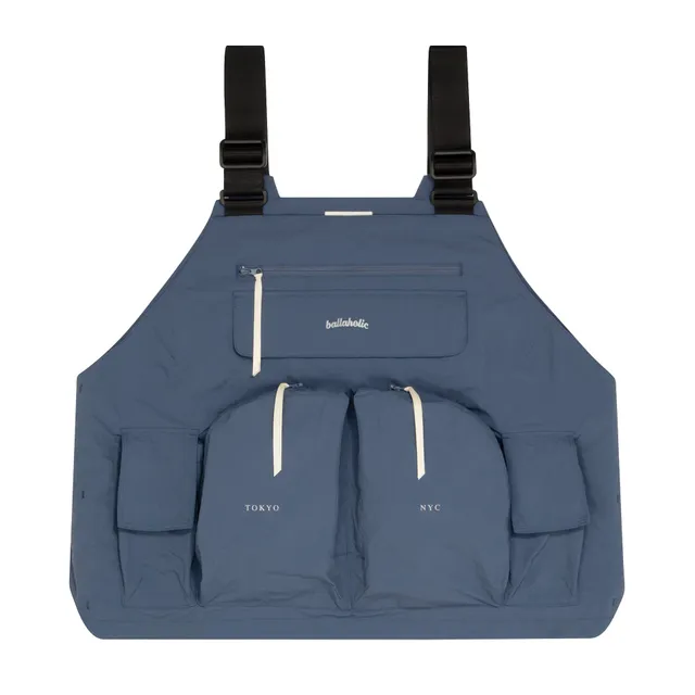 ballaholic-w-face-vest-weste-blau-mit-reflektor-print image 1