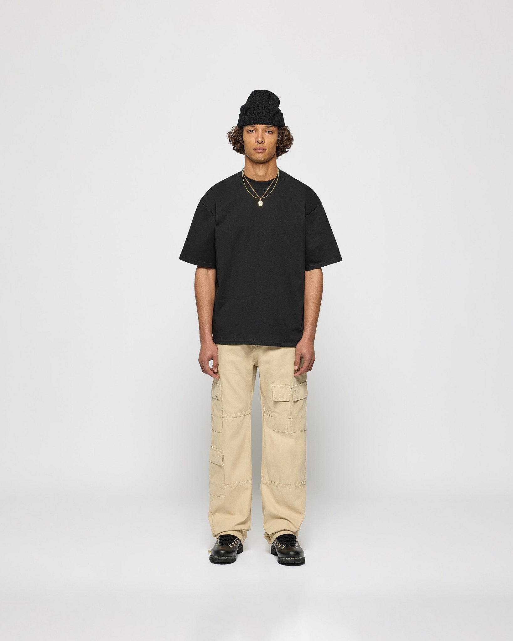 eightyfive-heavy-straight-cargo-pants-cargohose-beige-baumwolle image 3
