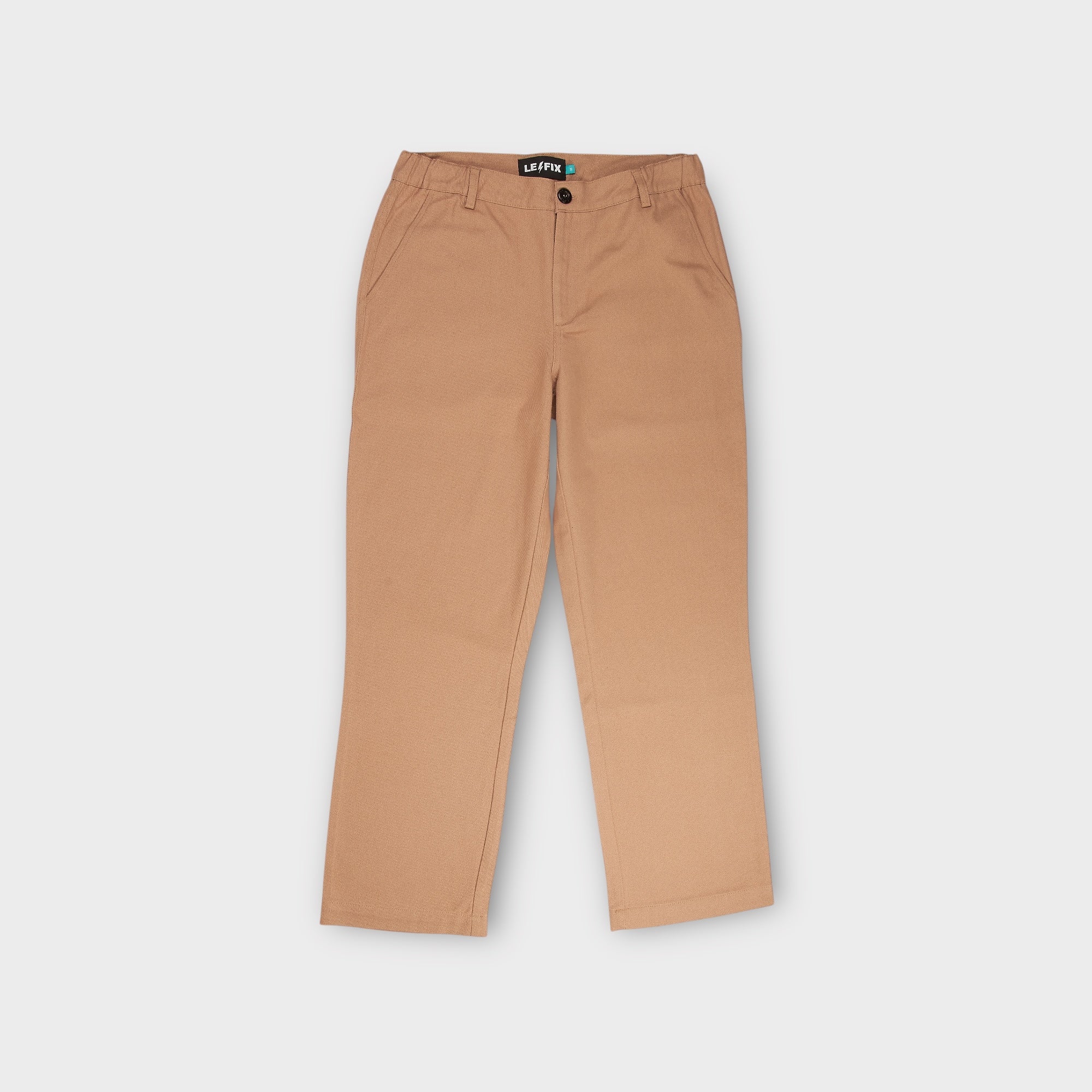 le-fix-hill-pants-stoffhose-dark-beige-loose-fit image 1