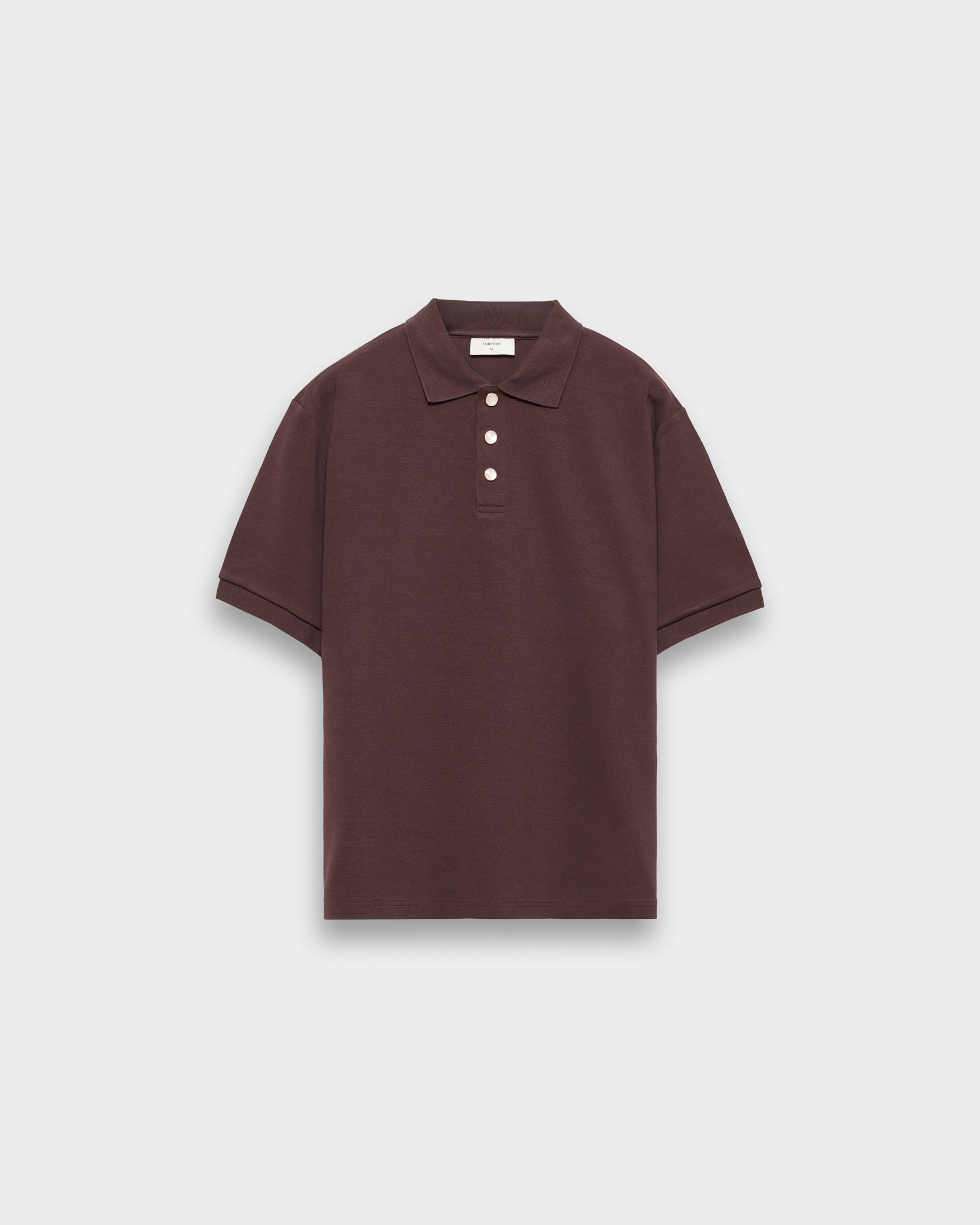 eightyfive-tops-interlock-poloshirt-chocolate-brown-regular image 1