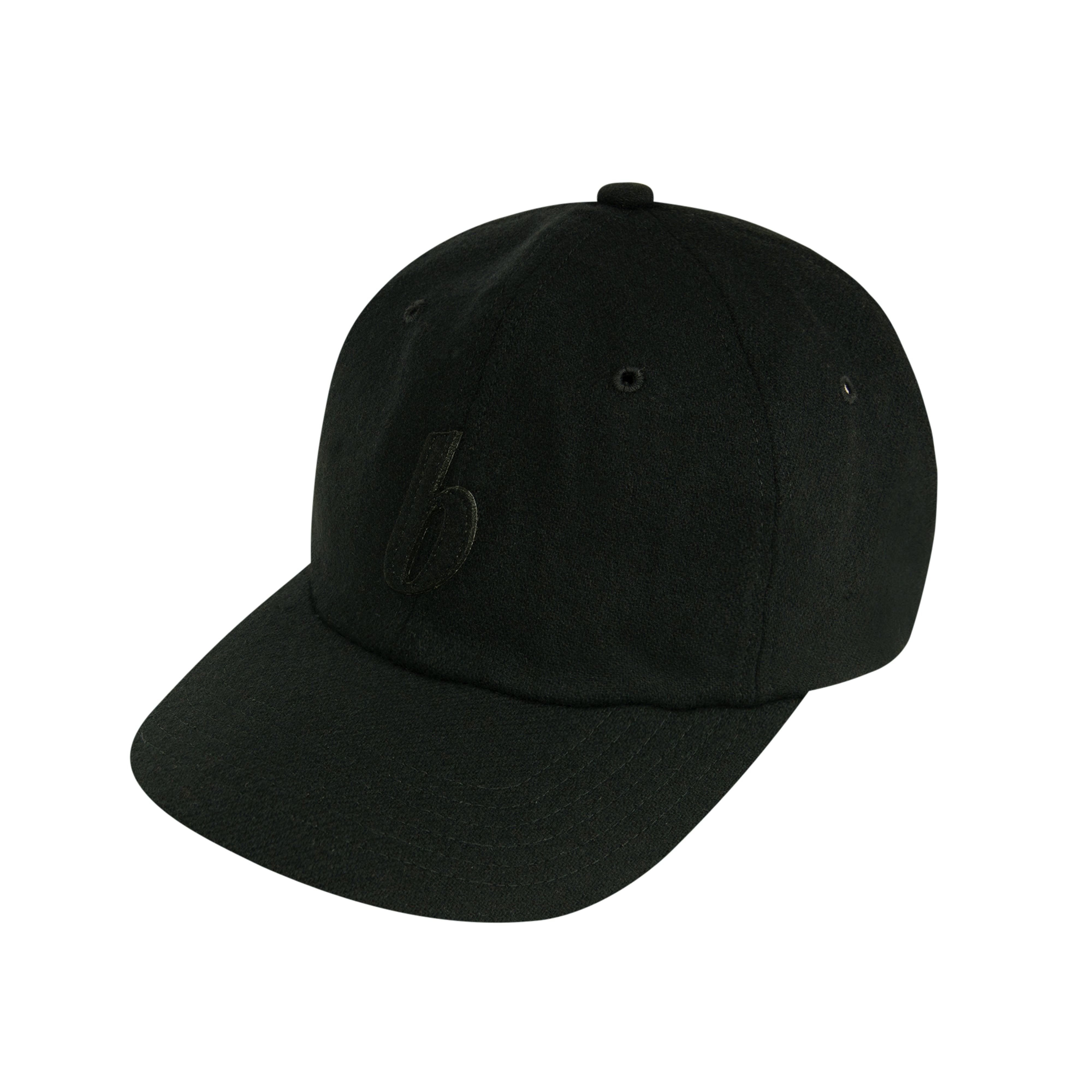 ballaholic-b-6p-wool-cap-cap-black-black-lederriemen image 2