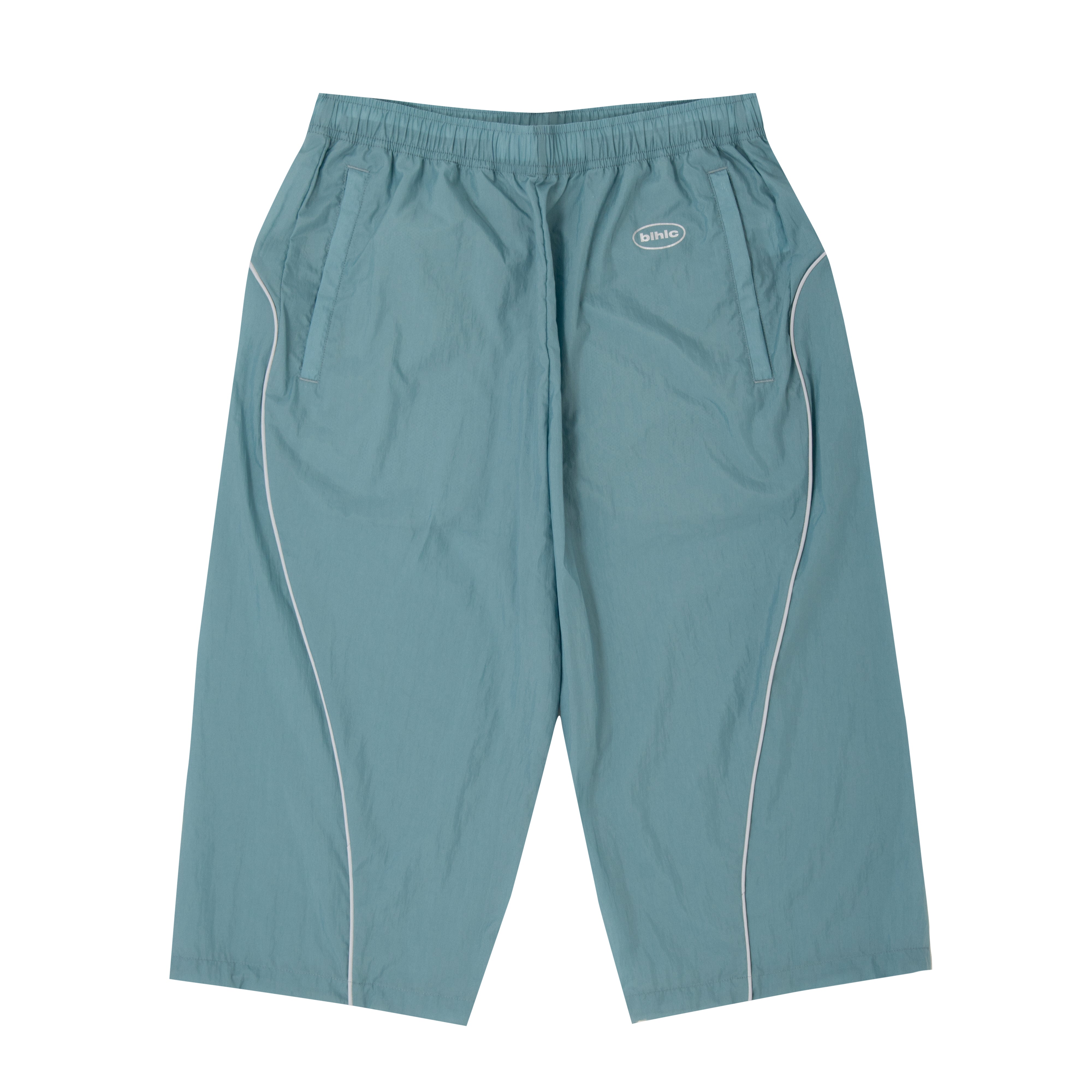 ballaholic-oval-logo-nylon-cropped-hose-schieferblau image 1