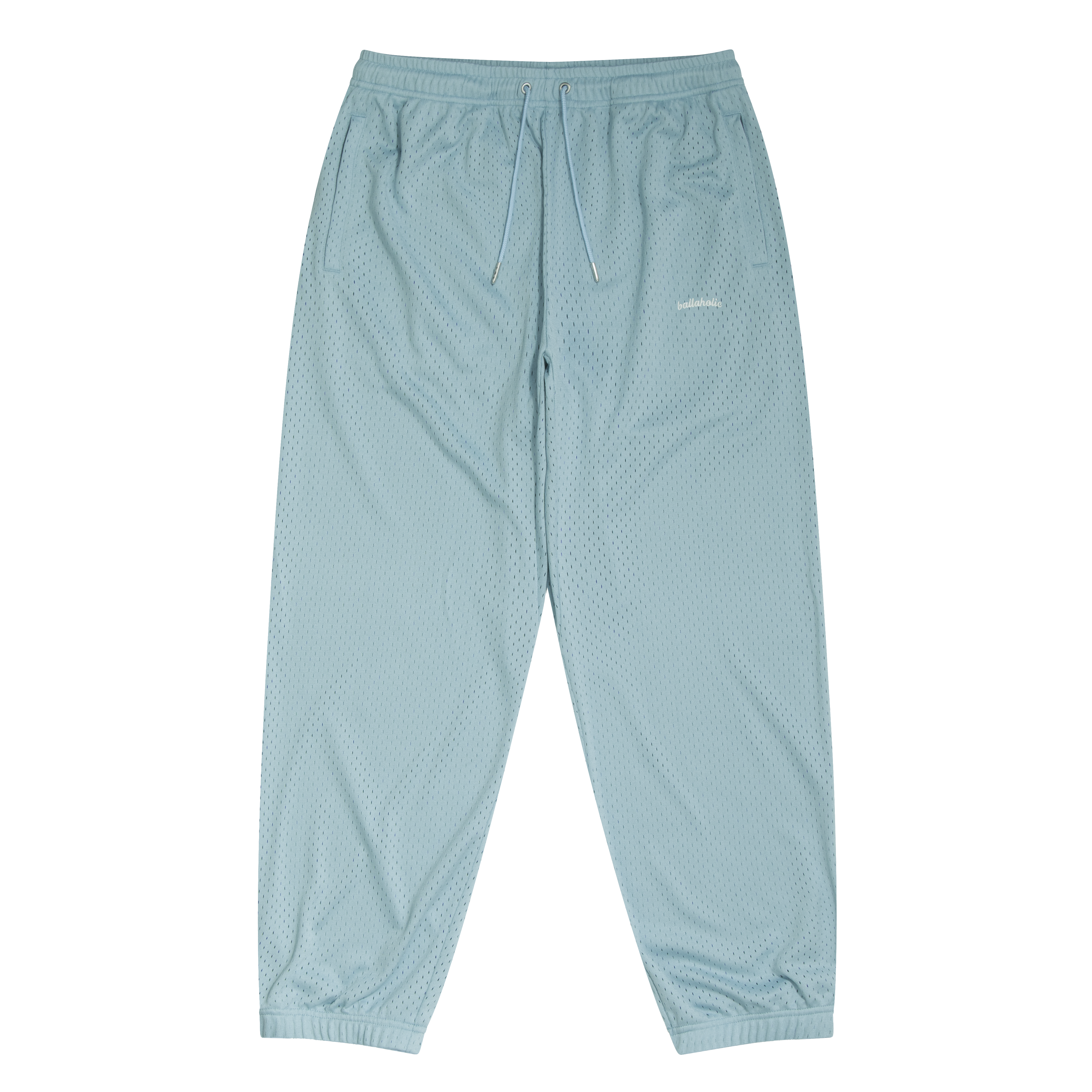 ballaholic-logo-mesh-long-pants-hose-hellblau-mit-reissverschluss image 1