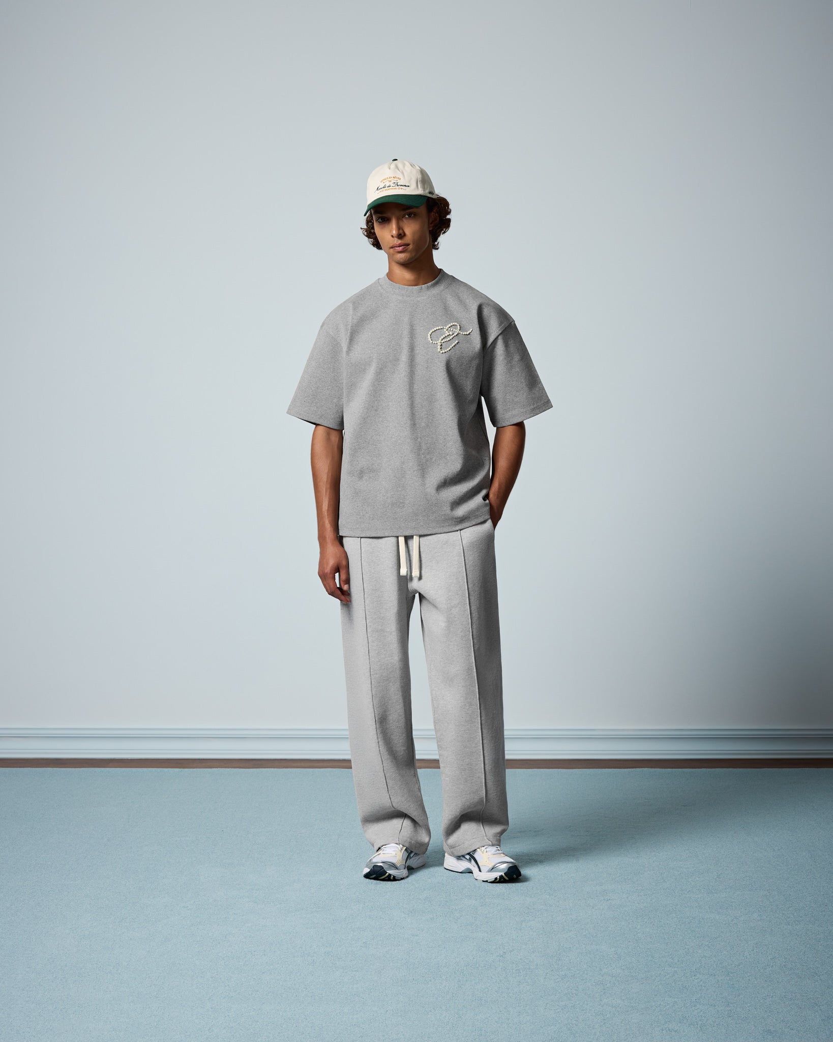 eightyfive-interlock-t-shirt-shirt-grey-melange-oversized image 4