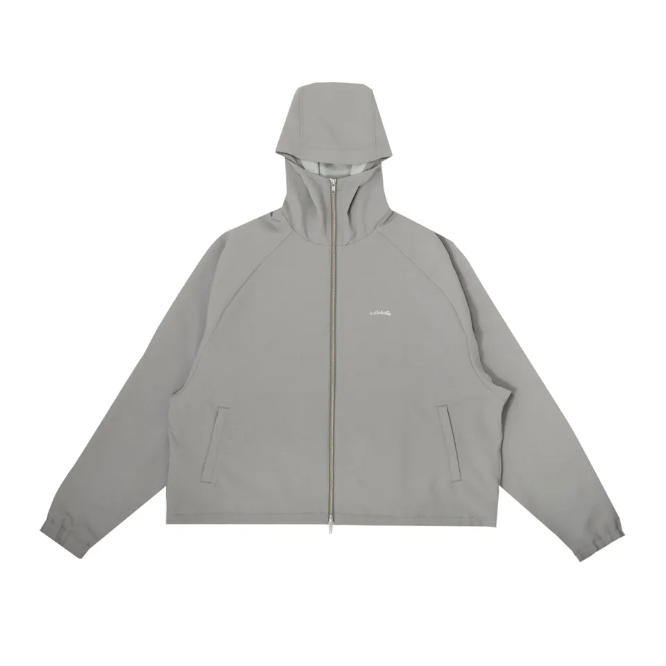 ballaholic-shell-over-zip-parka-jacke-grau image 1