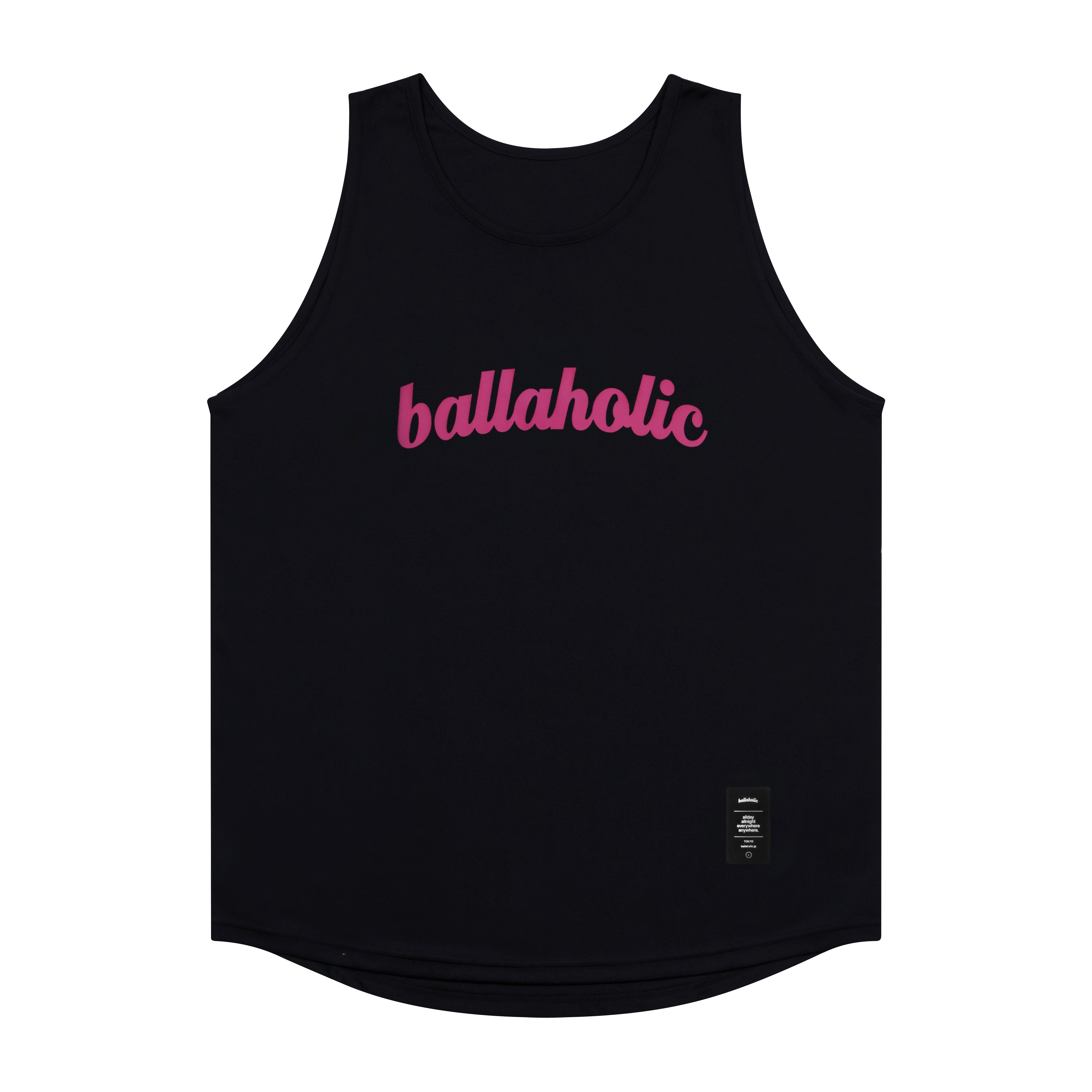 ballaholic-logo-tank-top-tr-gershirt-schwarz-pink-custom image 1