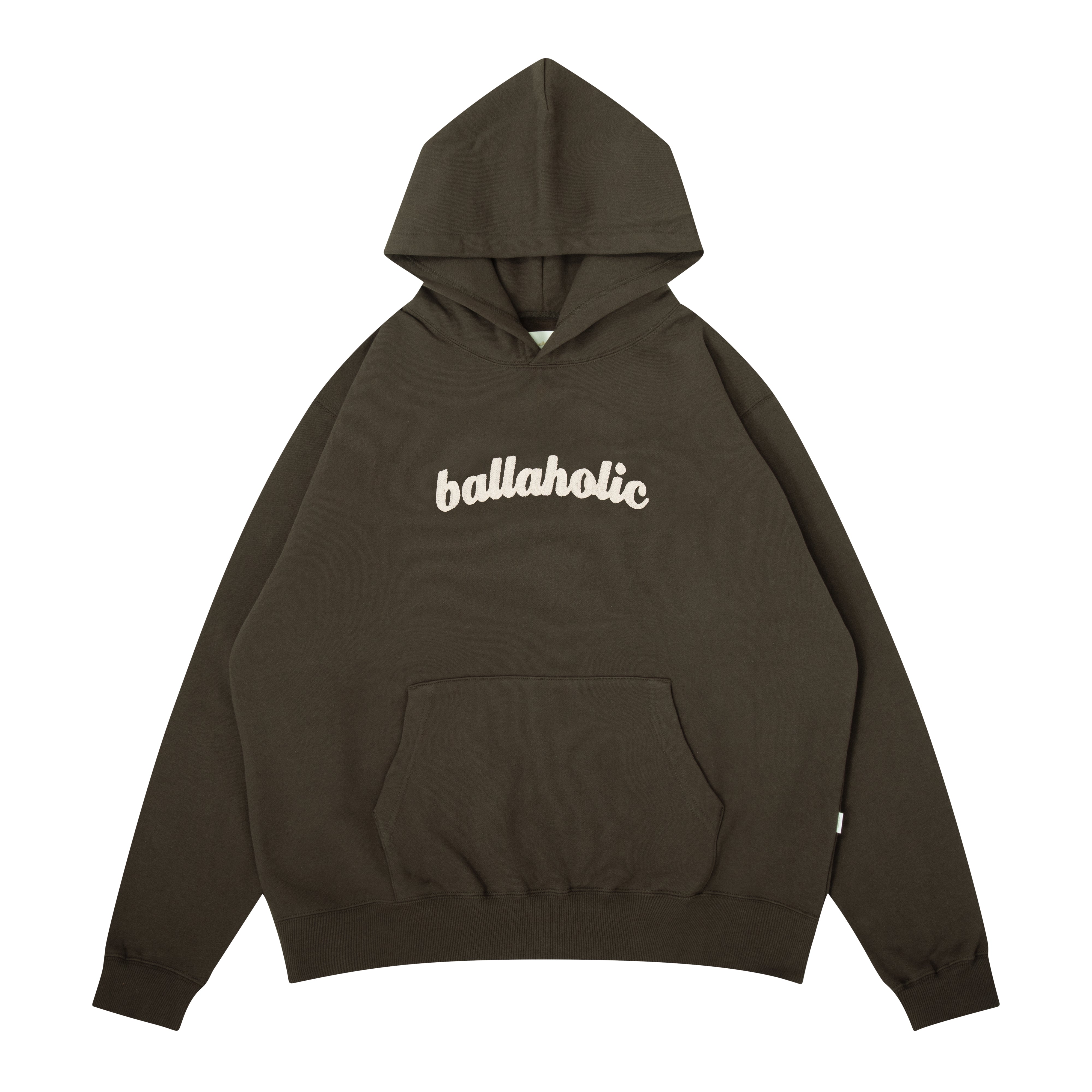 ballaholic-logo-sweat-hoodie-kapuzenpullover-chocolate image 1