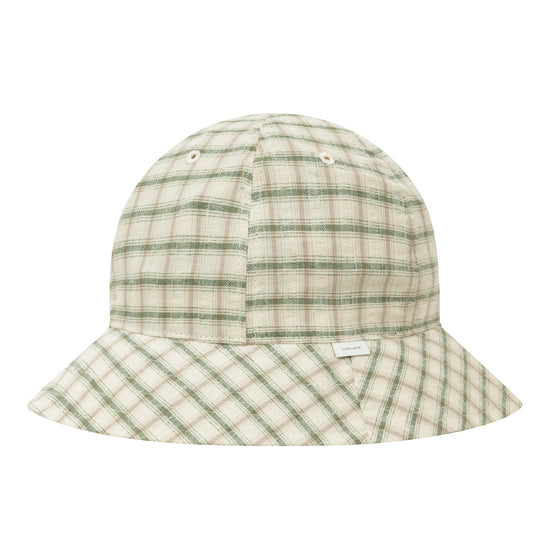 ballaholic-seersucker-6p-hat-cap-green-baumwolle-leinen image 2