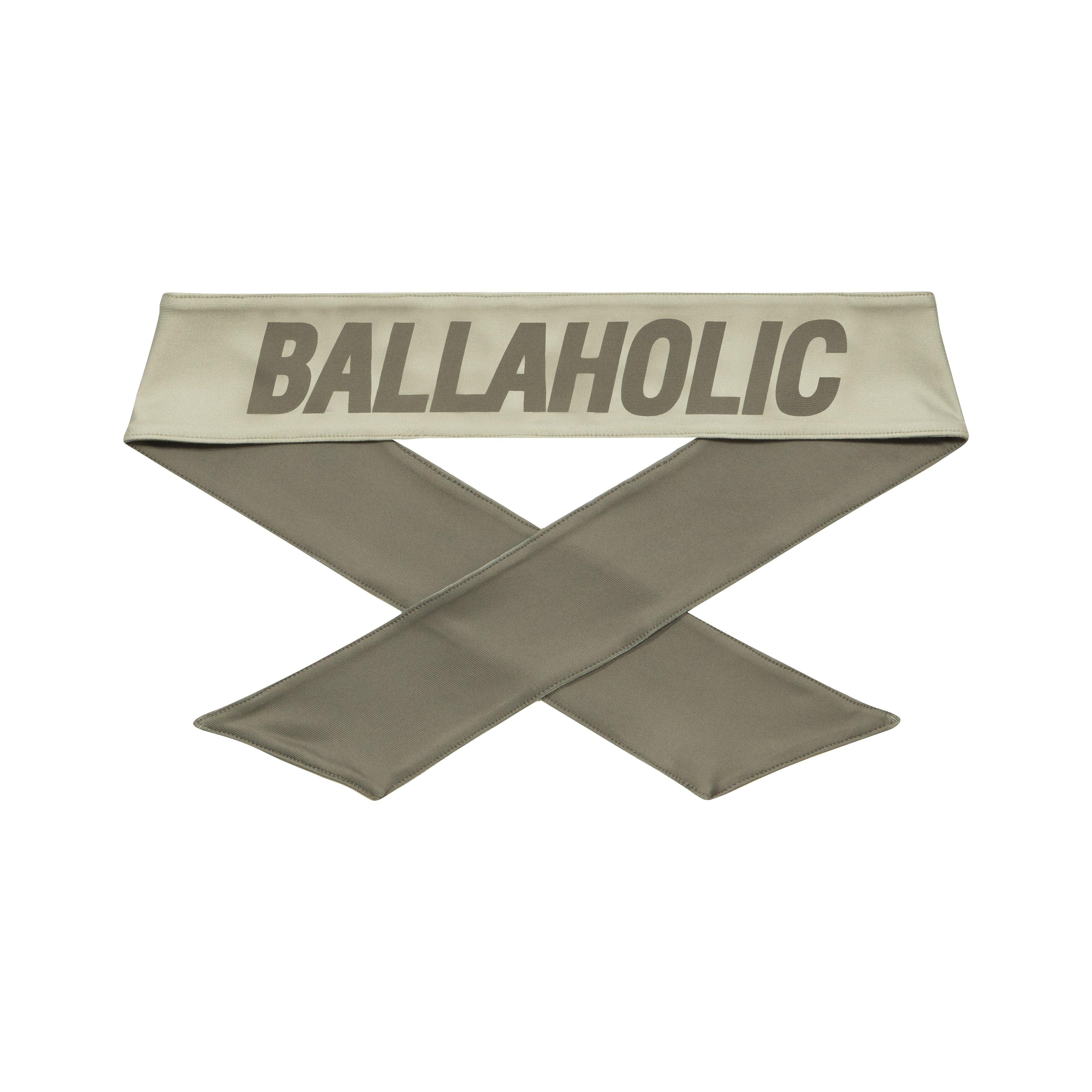 ballaholic-logo-head-tie-stirnband-charcoal-gray image 2