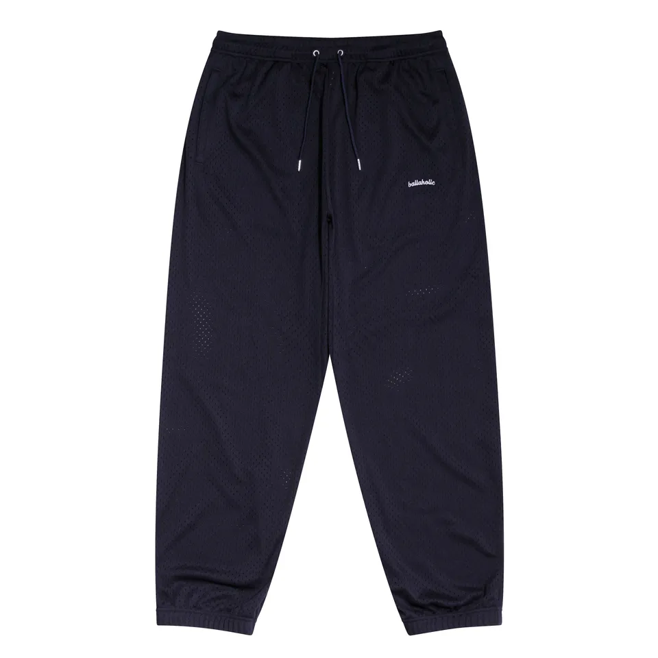 ballaholic-logo-mesh-long-pants-basketballhose-navy image 1