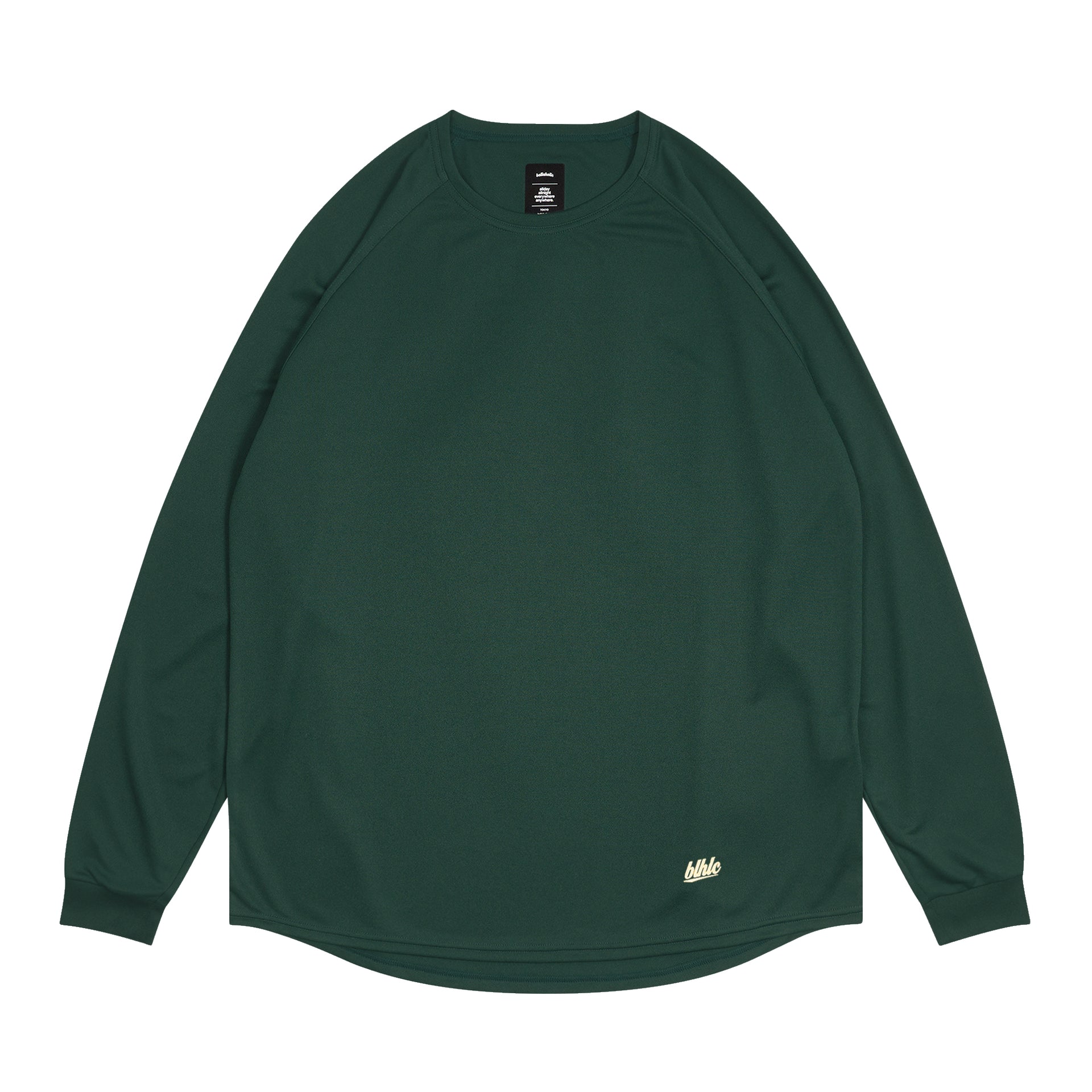 ballaholic-blhlc-cool-long-tee-dark-green-ivory image 1