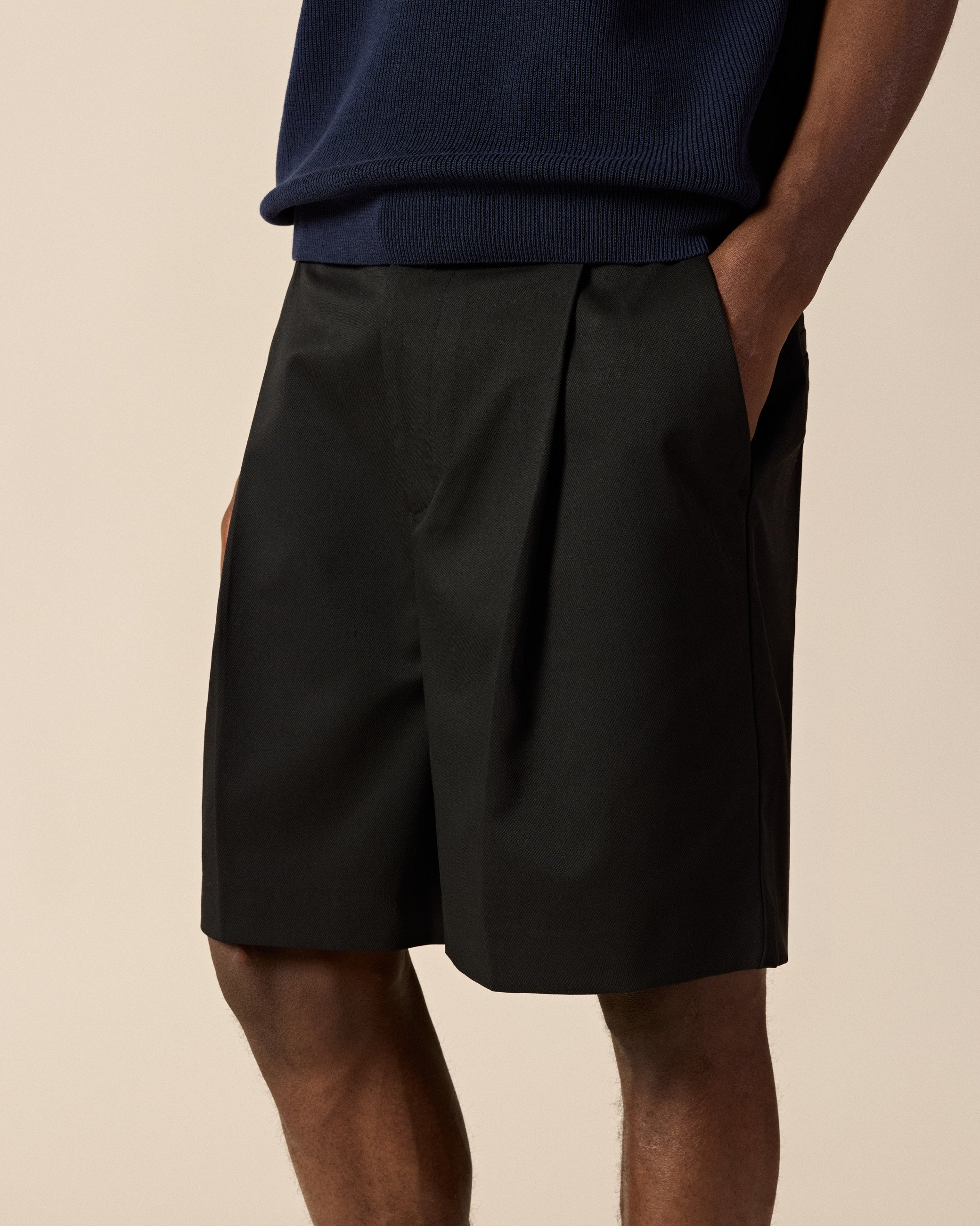 eightyfive-tailored-shorts-herren-schwarz-relaxed-fit image 6