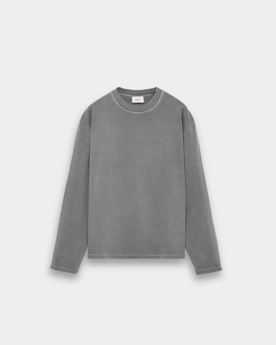 eightyfive-signature-longsleeve-stone-grey-relaxed-fit image 1