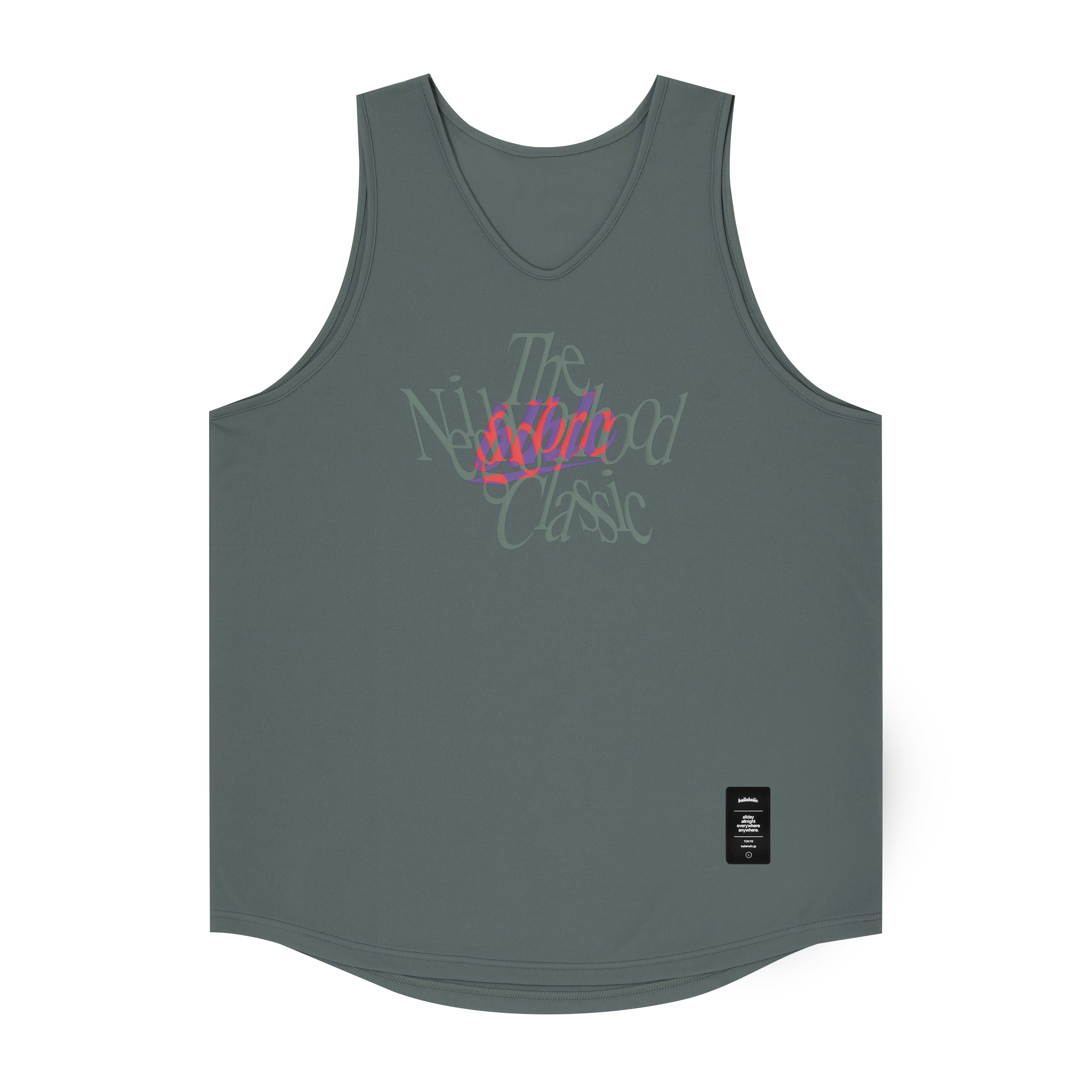 ballaholic-tanks-neighborhood-classic-tank-top-charcoal-gray-grafik image 1