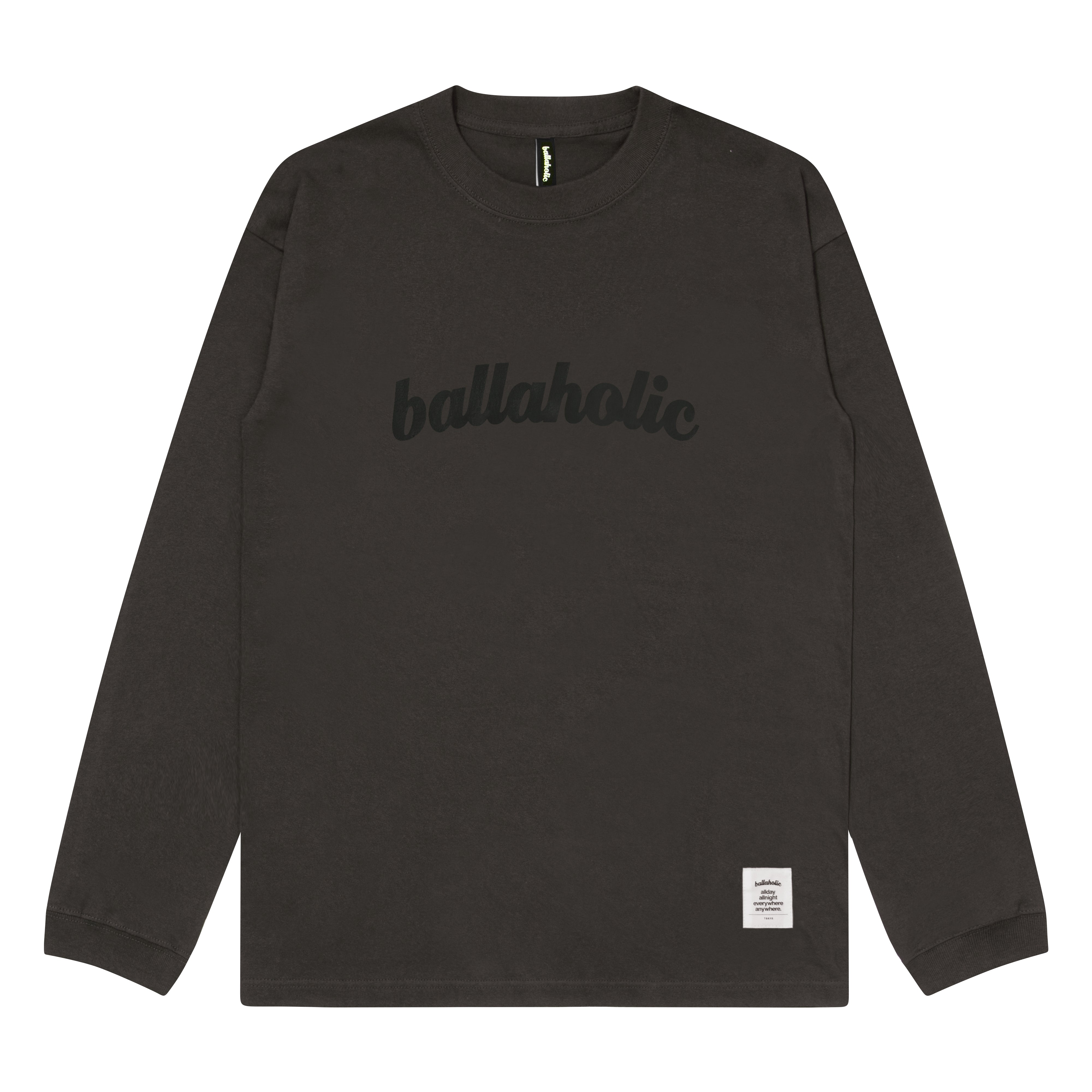 ballaholic-logo-long-tee-langarmshirt-sumi-black image 1