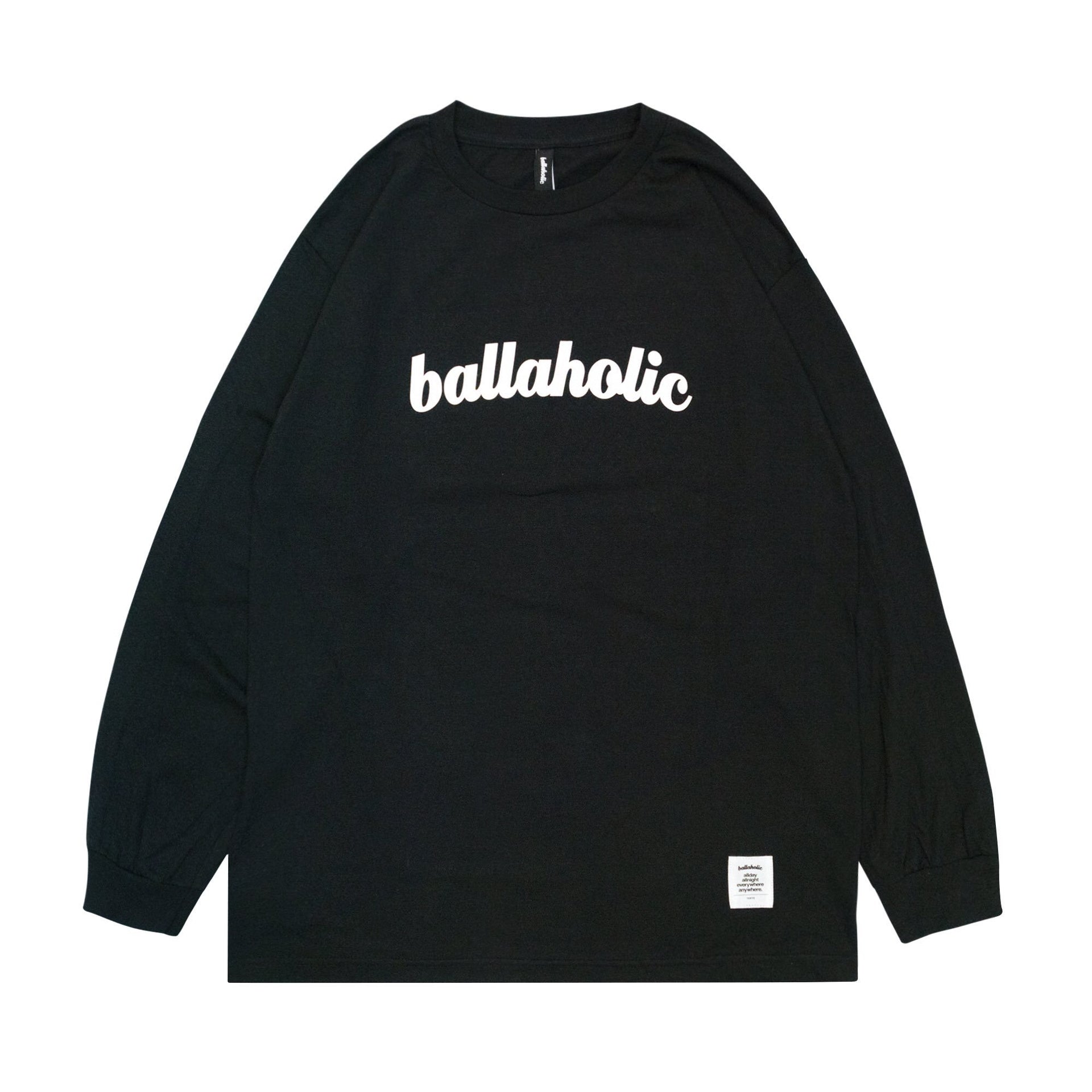 ballaholic-logo-long-tee-langarmshirt-black image 1