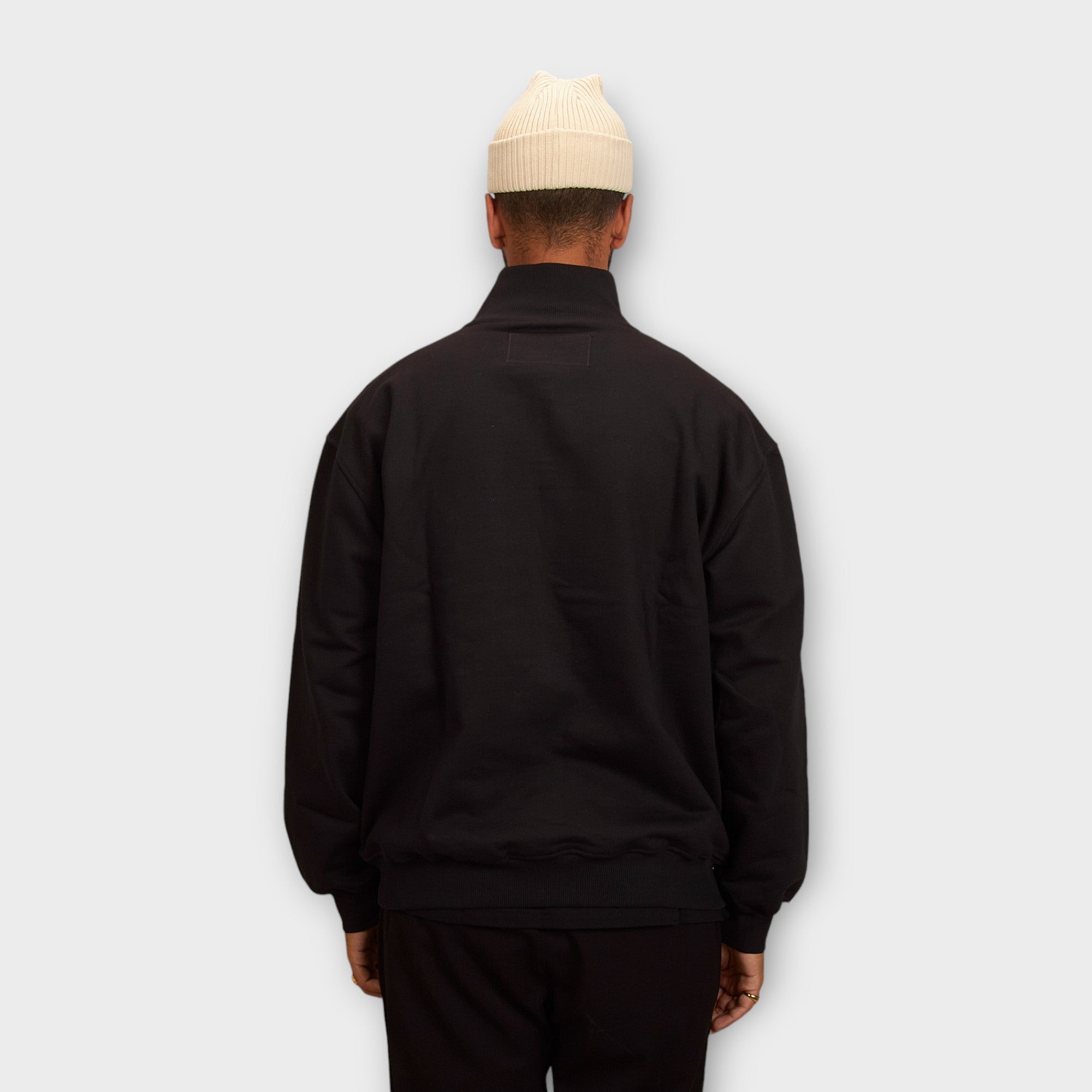 le-fix-moon-quarter-zip-sweatshirt-schwarz-zip image 6