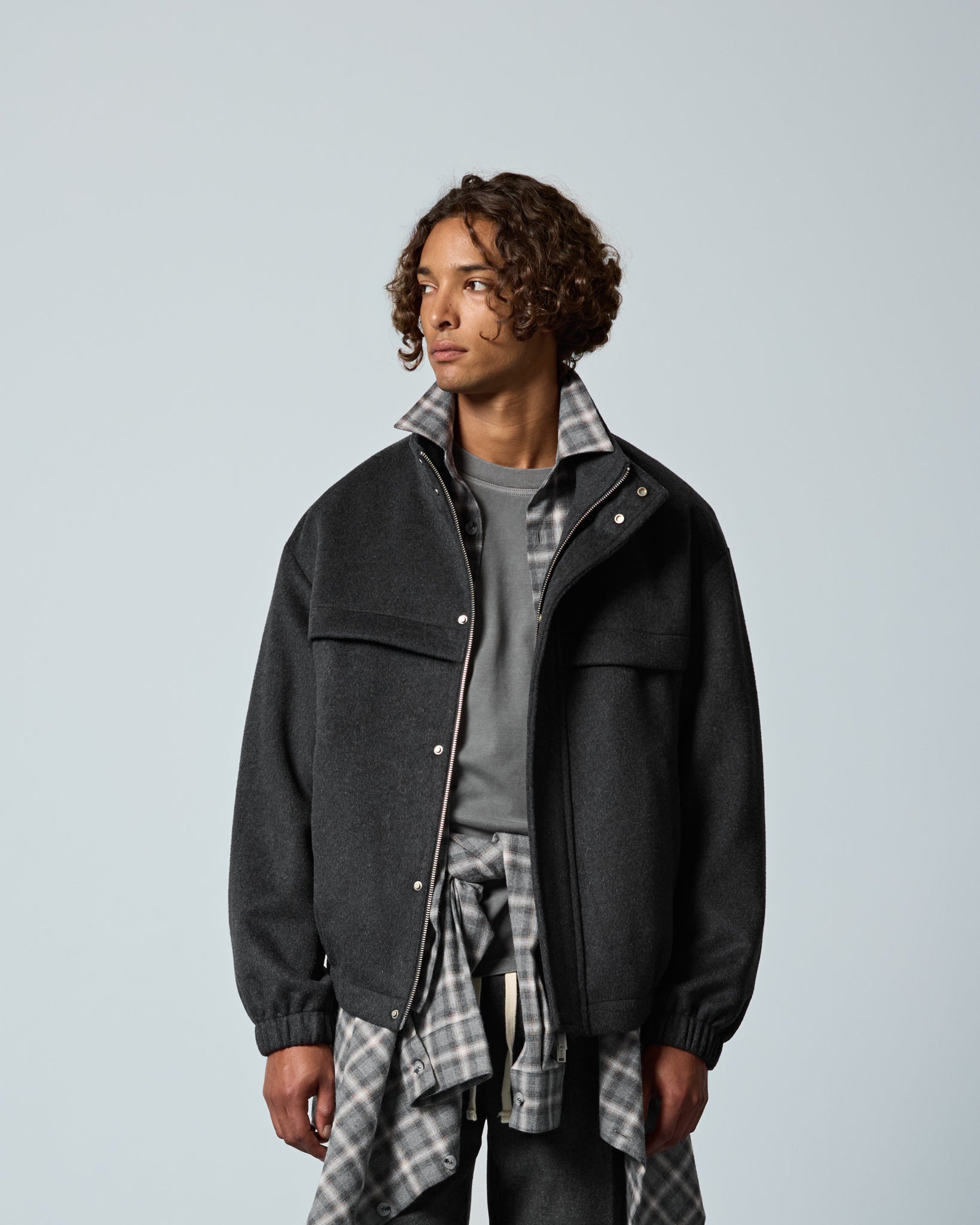 eightyfive-wool-coach-jacket-jacke-grey-wolle image 3
