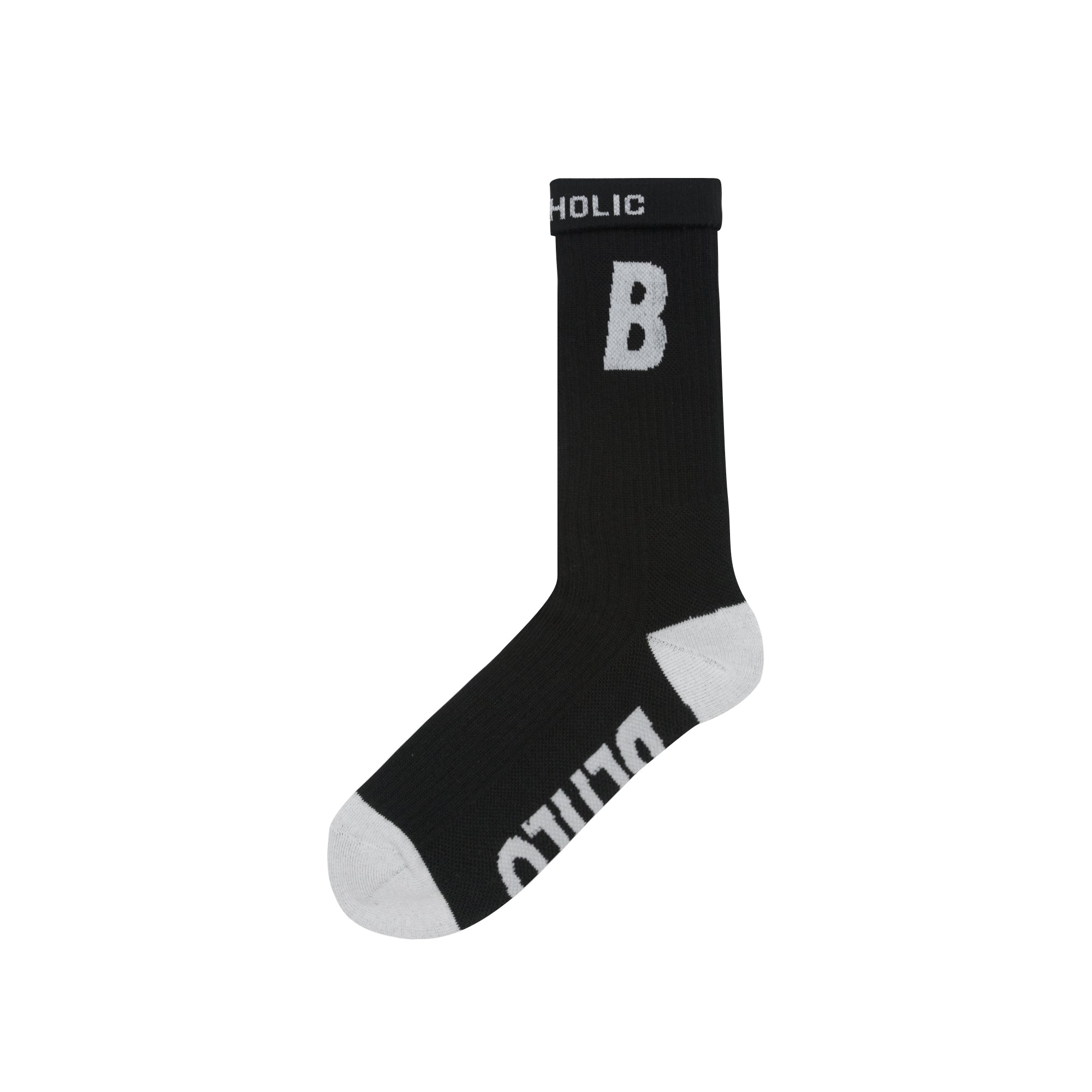 ballaholic-b-socks-socken-schwarz-wei-b-logo image 2