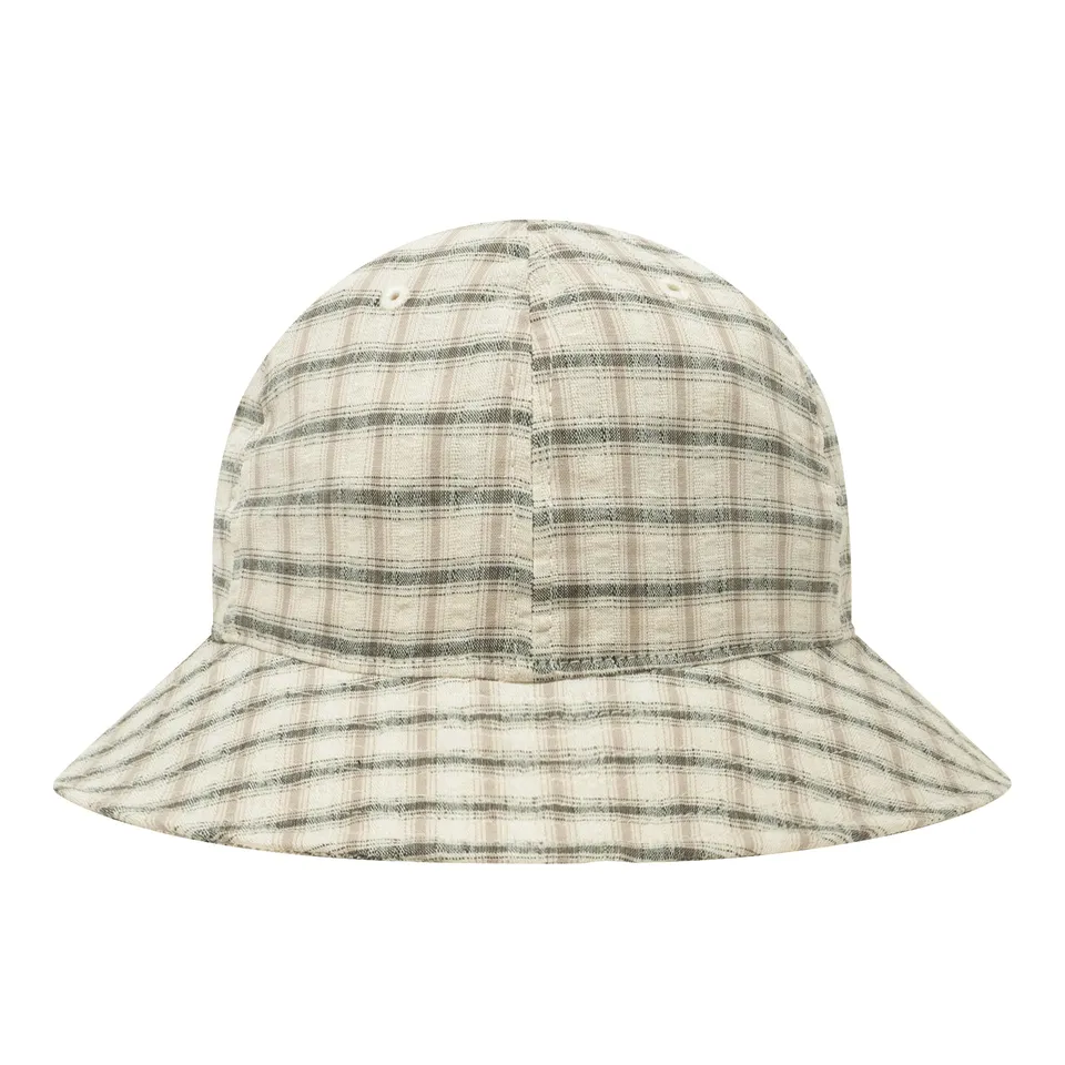 ballaholic-cotton-linen-seersucker-6p-hat-cap-black image 1