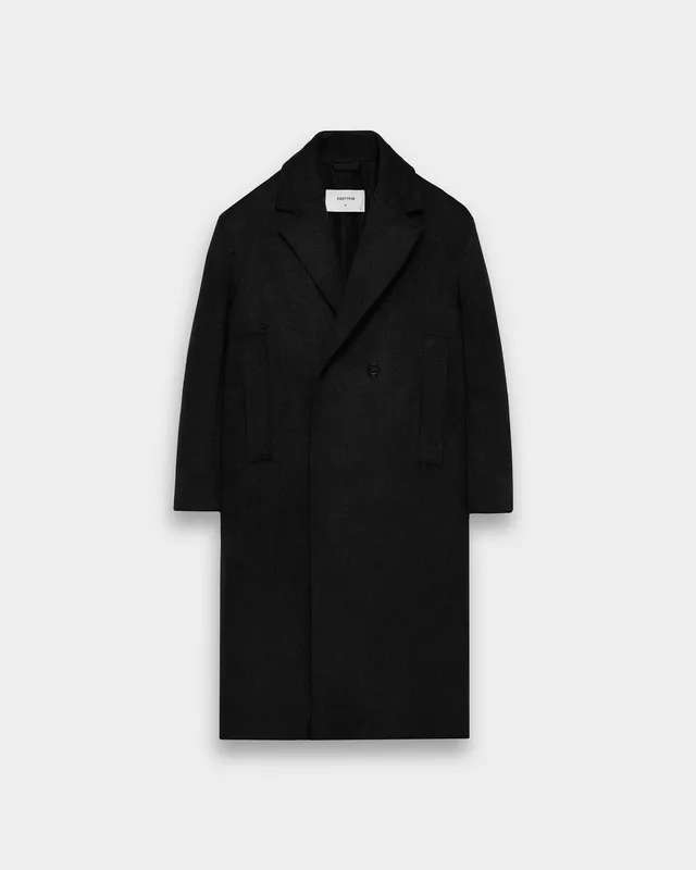 eightyfive-double-breasted-wool-coat-mantel-schwarz-wolle image 1