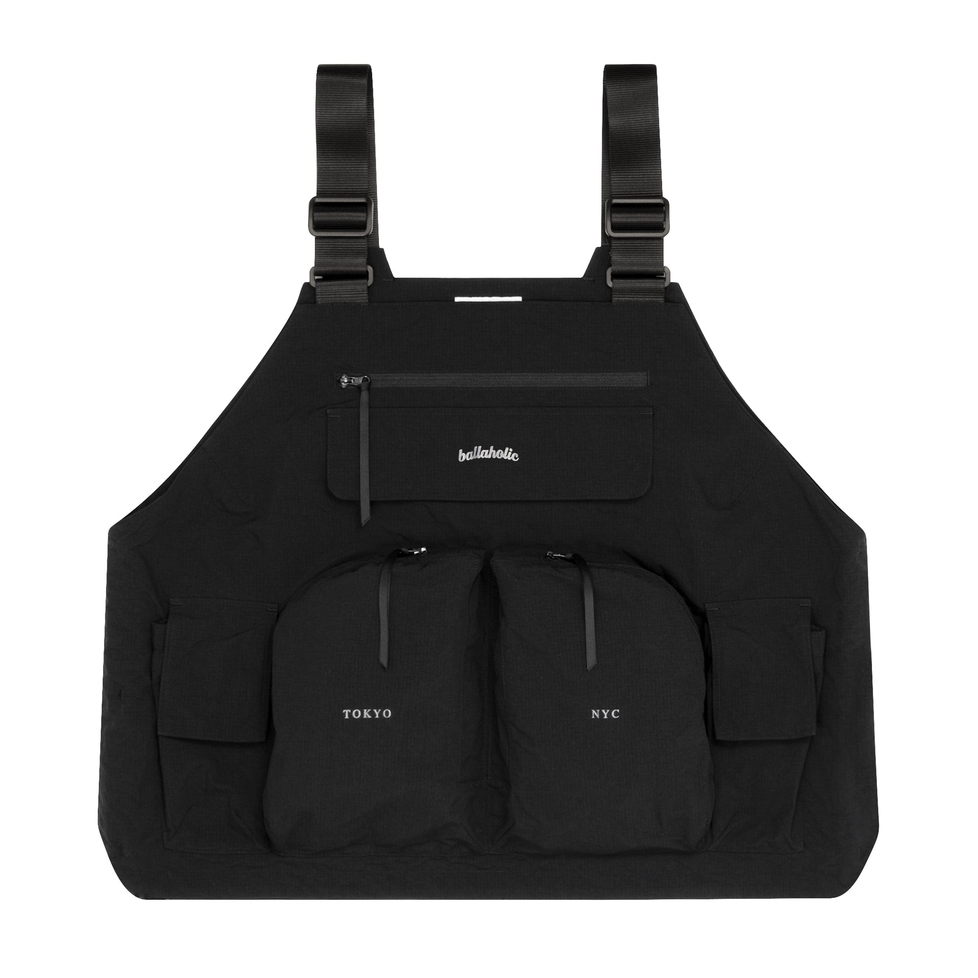 ballaholic-tops-w-face-weste-schwarz-mit-reflektorprint image 1
