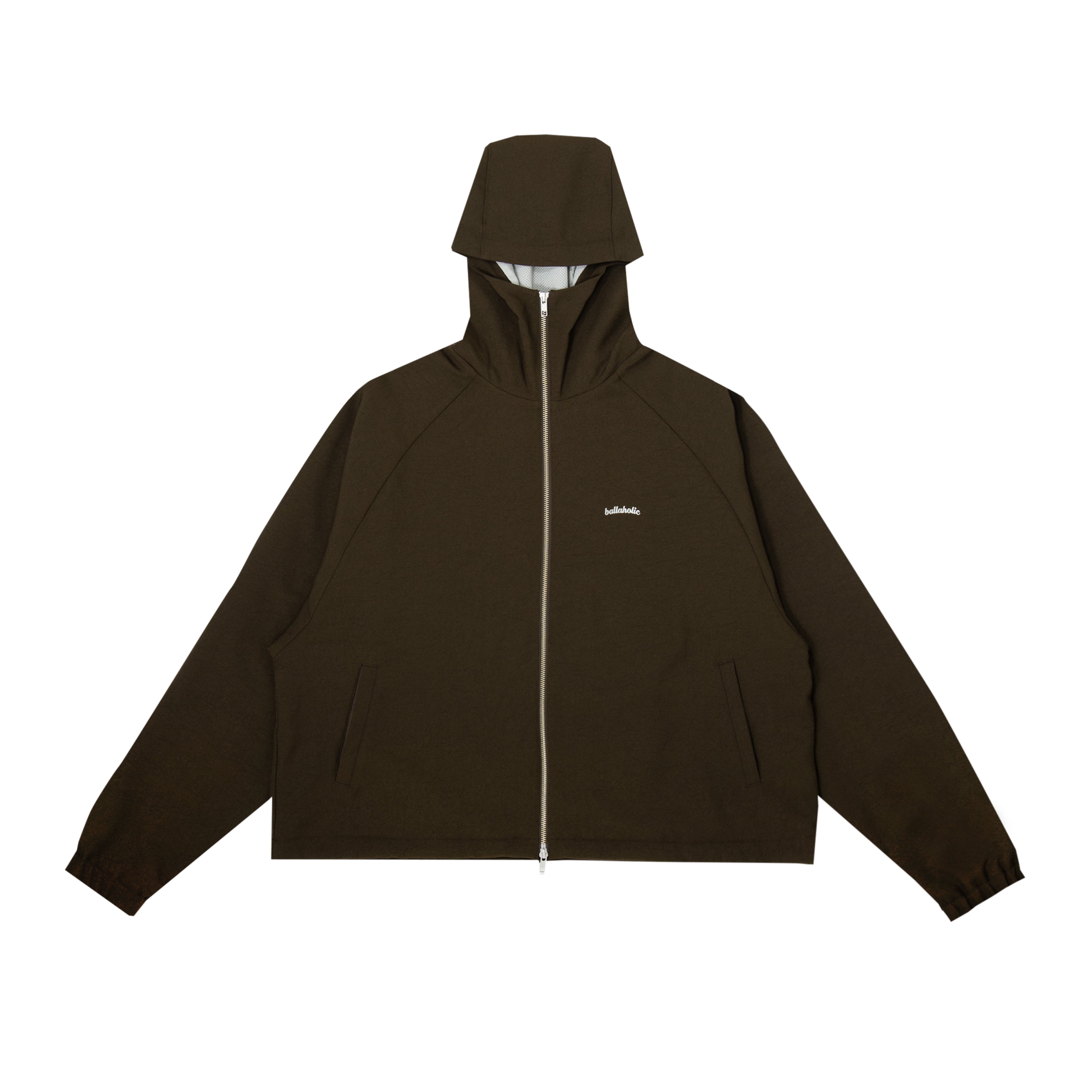 ballaholic-shell-over-zip-parka-jacke-brown-reflektor image 1