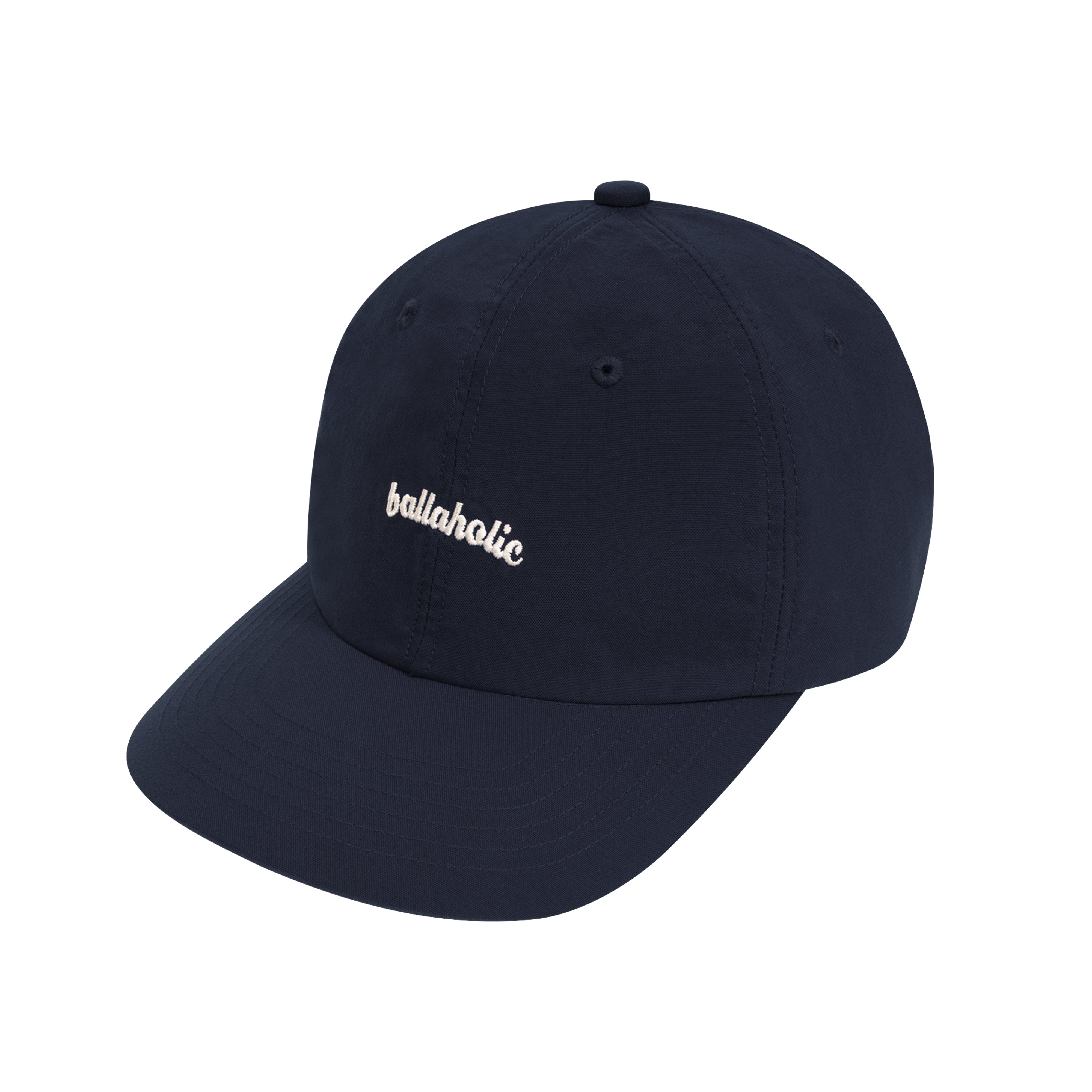 ballaholic-headwears-logo-nylon-6p-cap-kappe-navy image 2