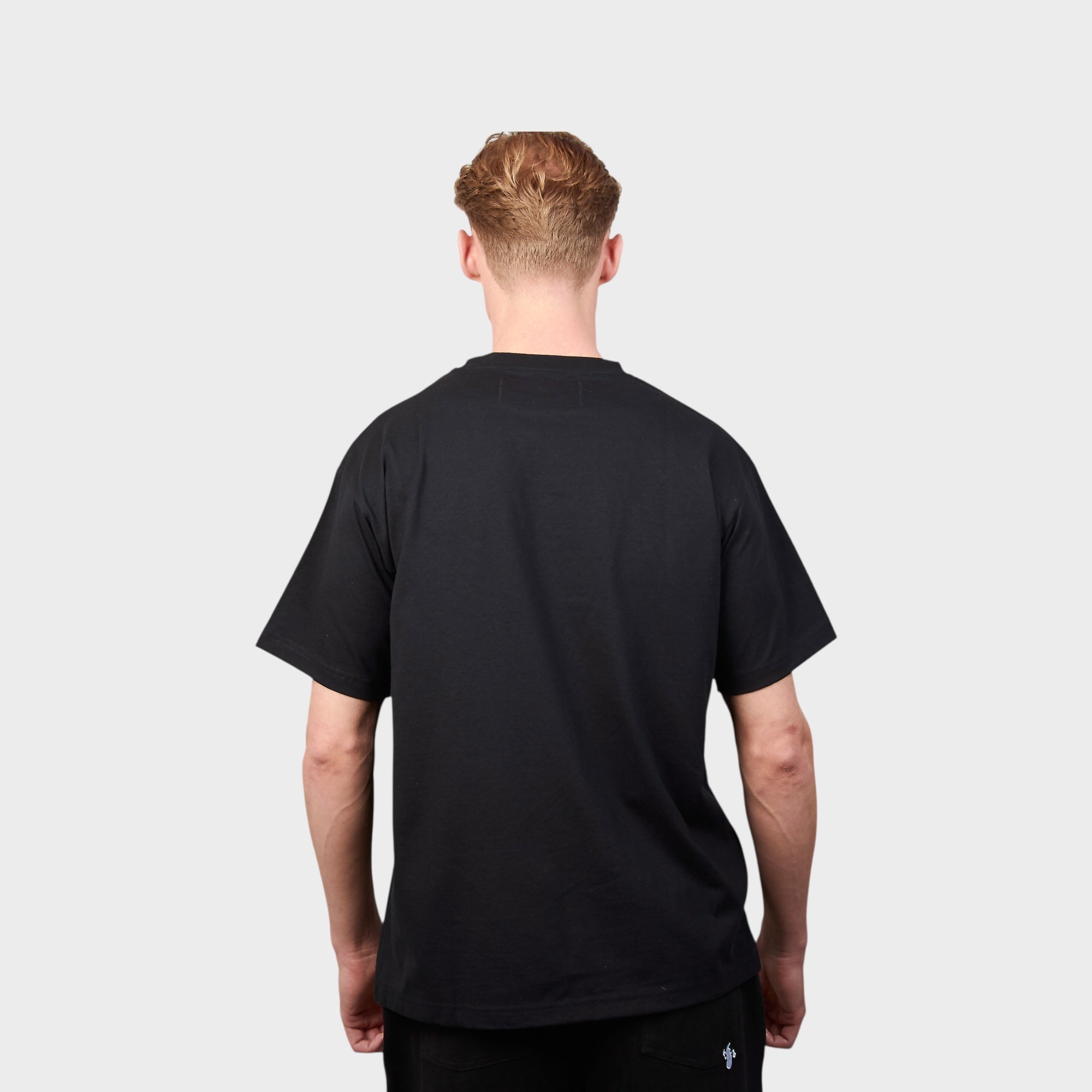 le-fix-scratched-t-shirt-t-shirt-schwarz-sticklogo-baumwolle image 4