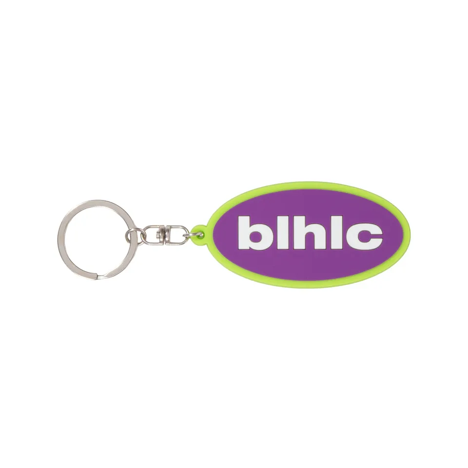 ballaholic-blhlc-oval-logo-keychain-lila-neon image 1