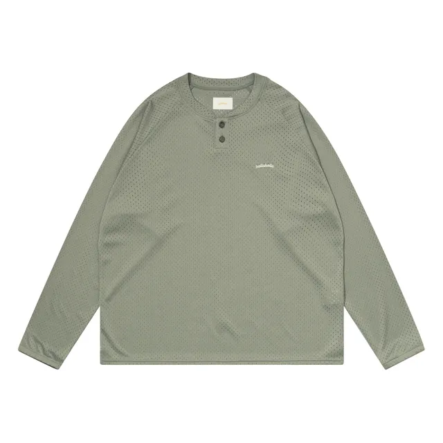 ballaholic-tops-logo-mesh-langarmshirt-grau-knopfkragen image 1