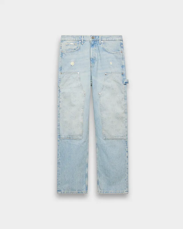 eightyfive-embossed-carpenter-denim-straight-light-wash image 1