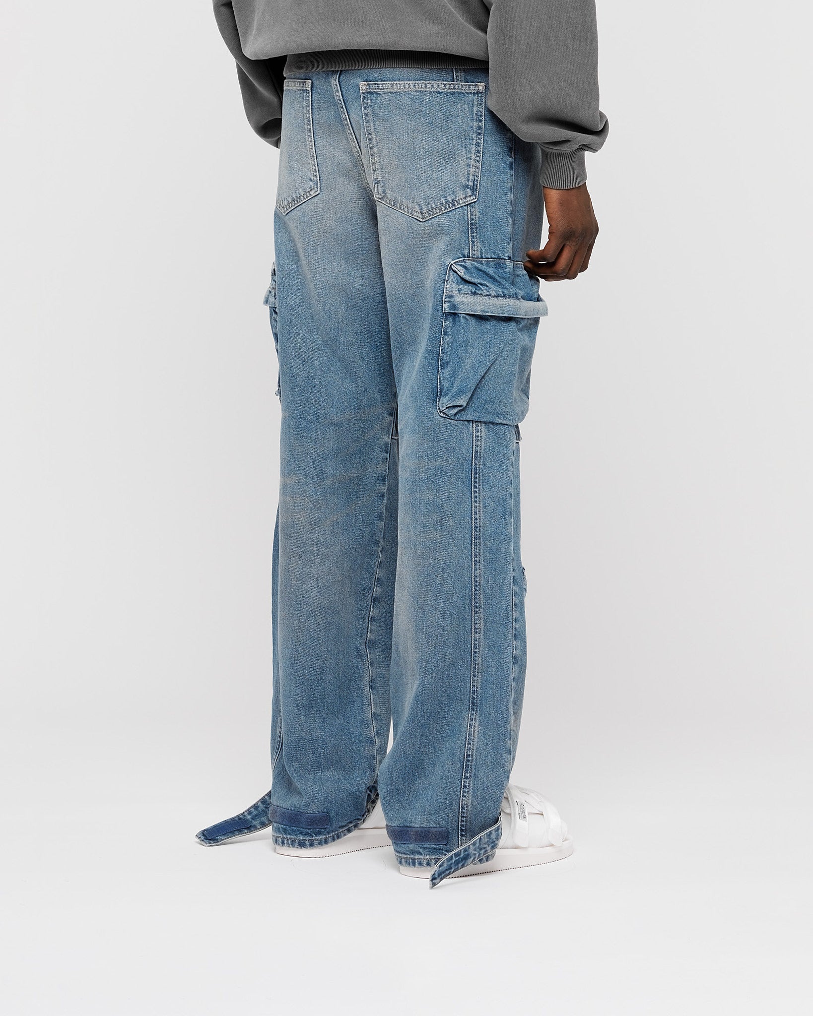 eightyfive-denim-baggy-cargo-pants-light-sand-wash image 4