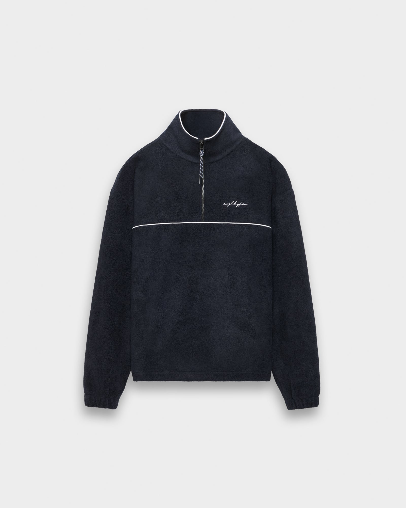 eightyfive-overshirts-fleece-half-zip-windbreaker-jacke-navy-fleece image 1
