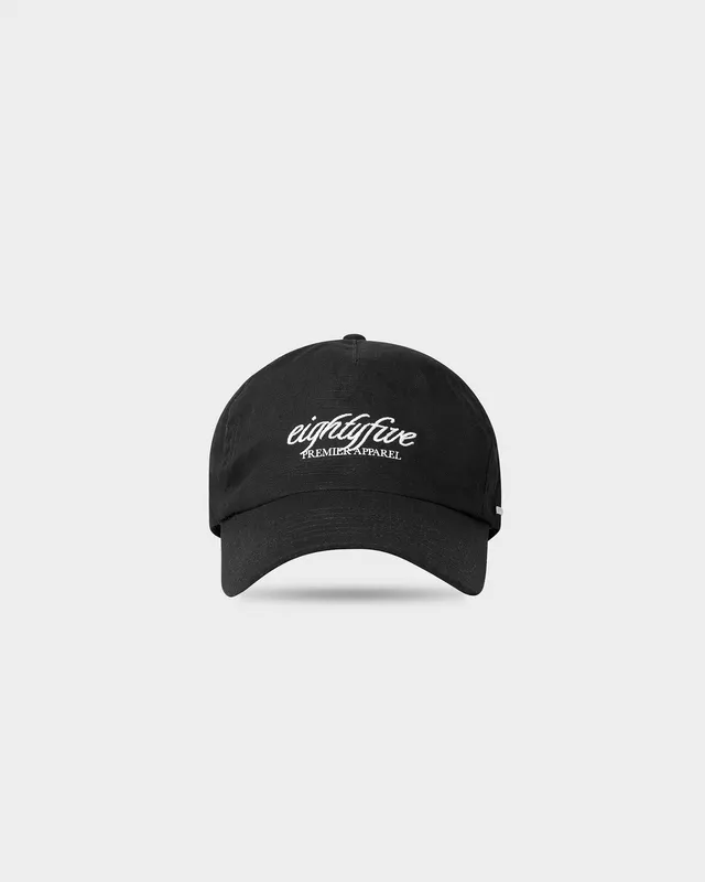 eightyfive-handwritten-baseball-cap-schwarz-ripstop-baumwolle image 1