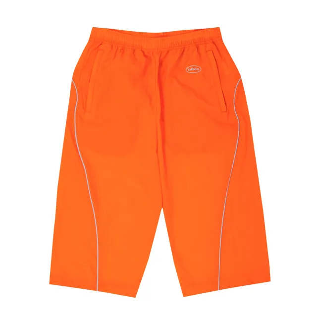 ballaholic-oval-logo-nylon-cropped-pants-hose-orange image 1