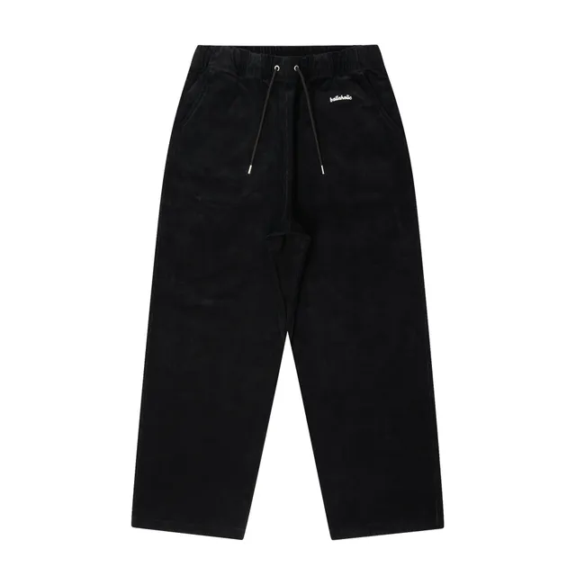 ballaholic-pants-logo-corduroy-pants-schwarz-cordhose image 1