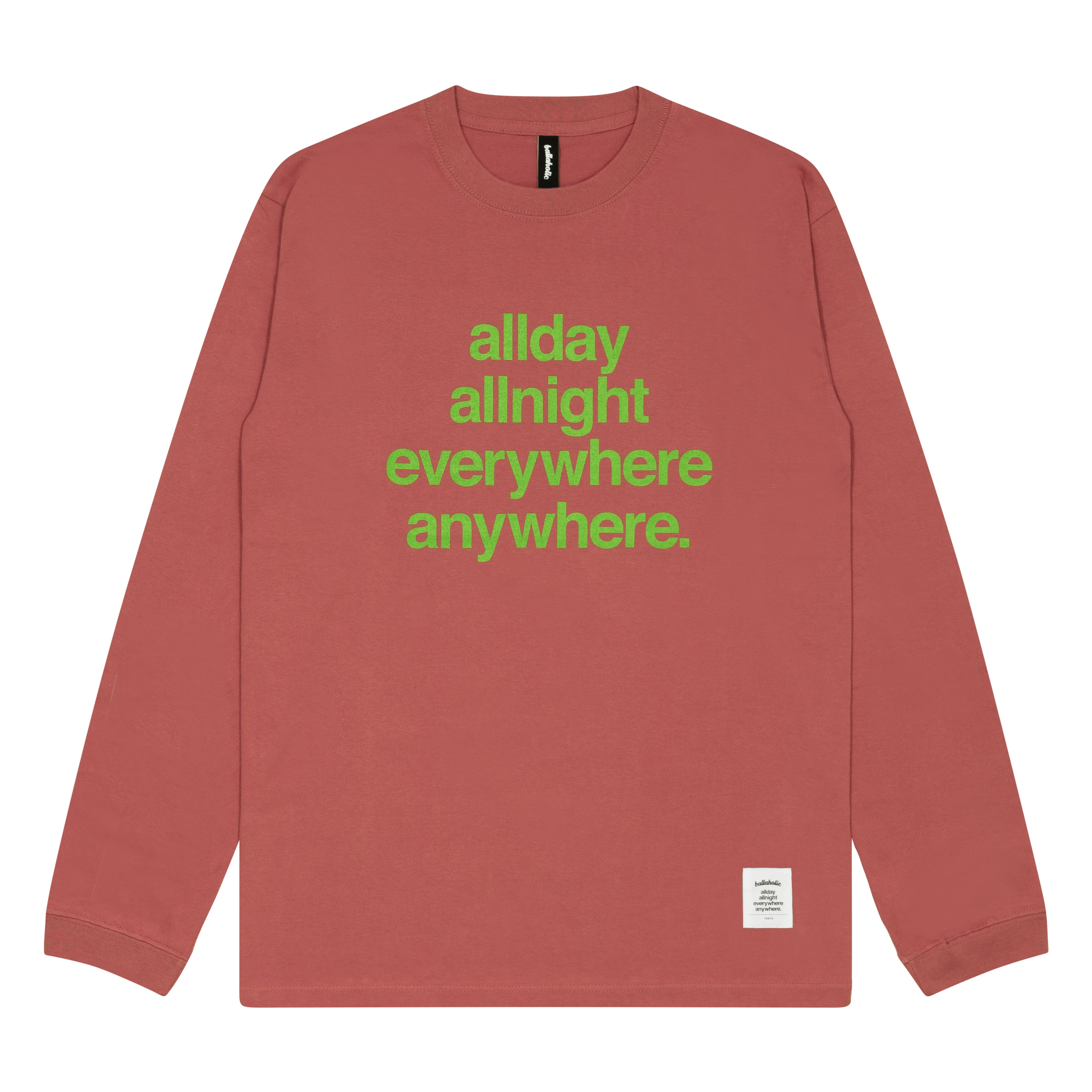 ballaholic-concept-long-tee-langarmshirt-rot-gr-n-baumwolle image 1