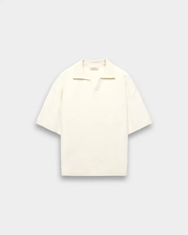 eightyfive-cropped-knit-polo-t-shirt-off-white-stickerei image 1
