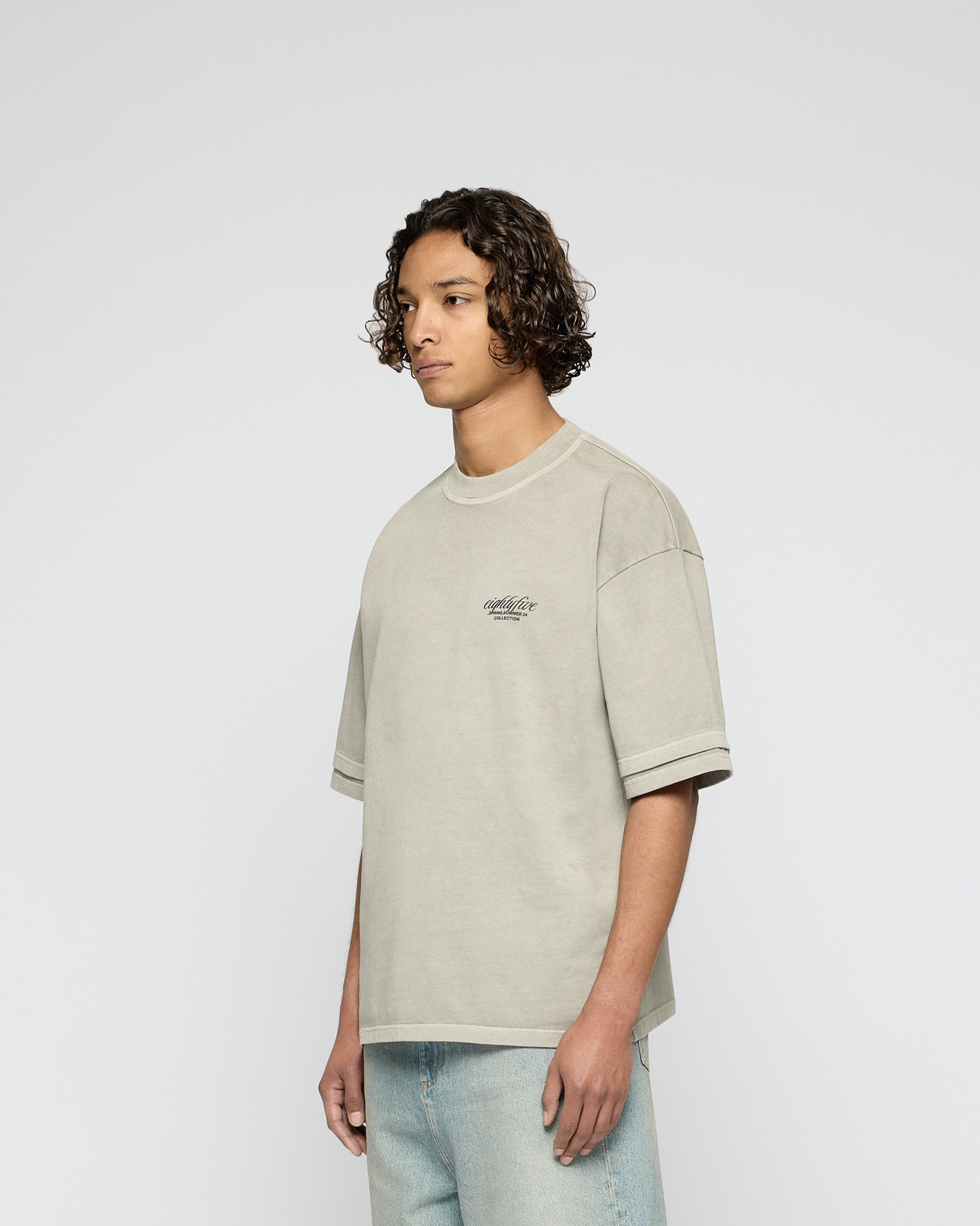 eightyfive-double-sleeve-t-shirt-vintage-hellgrau image 3