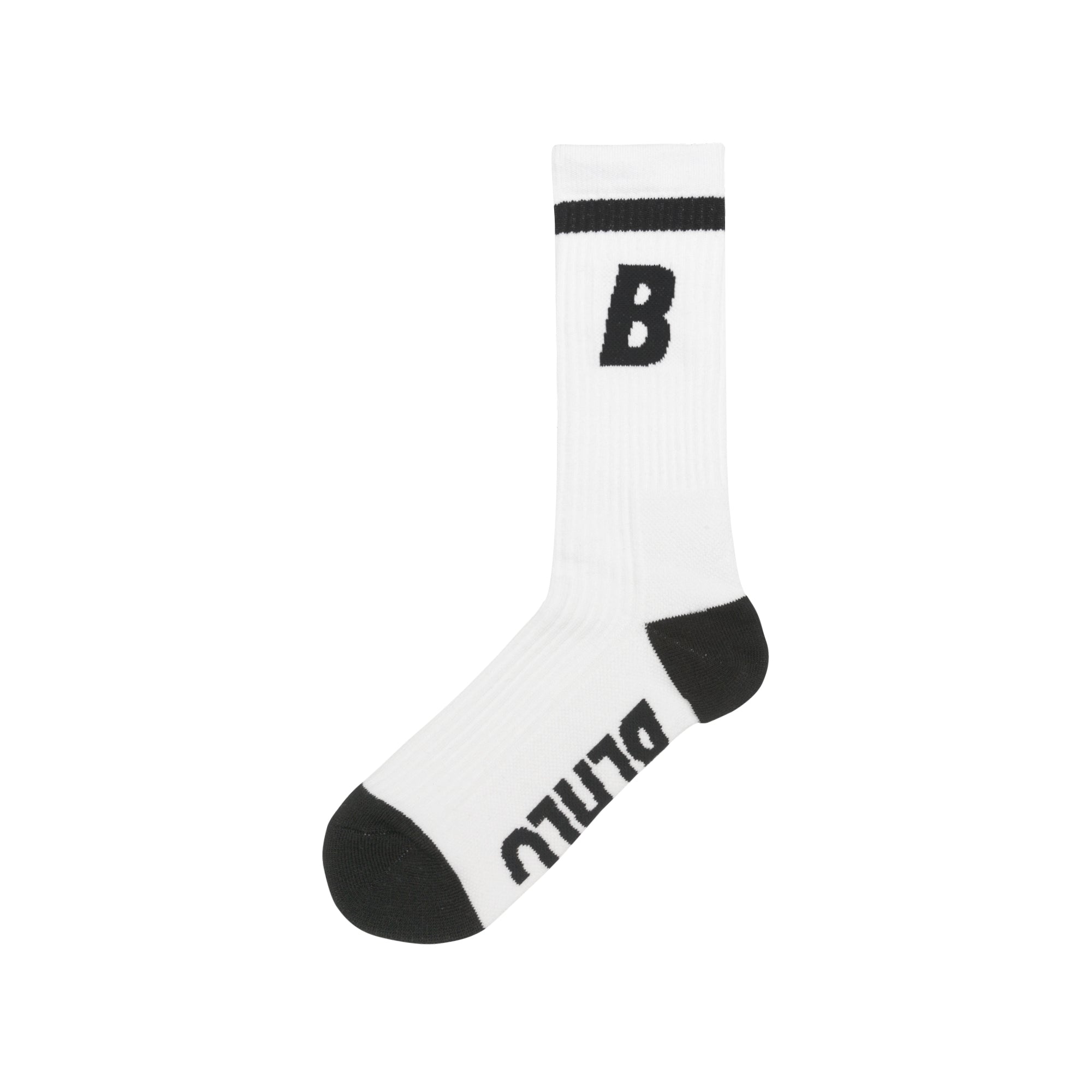 ballaholic-b-socks-white-black-sportsocken image 1