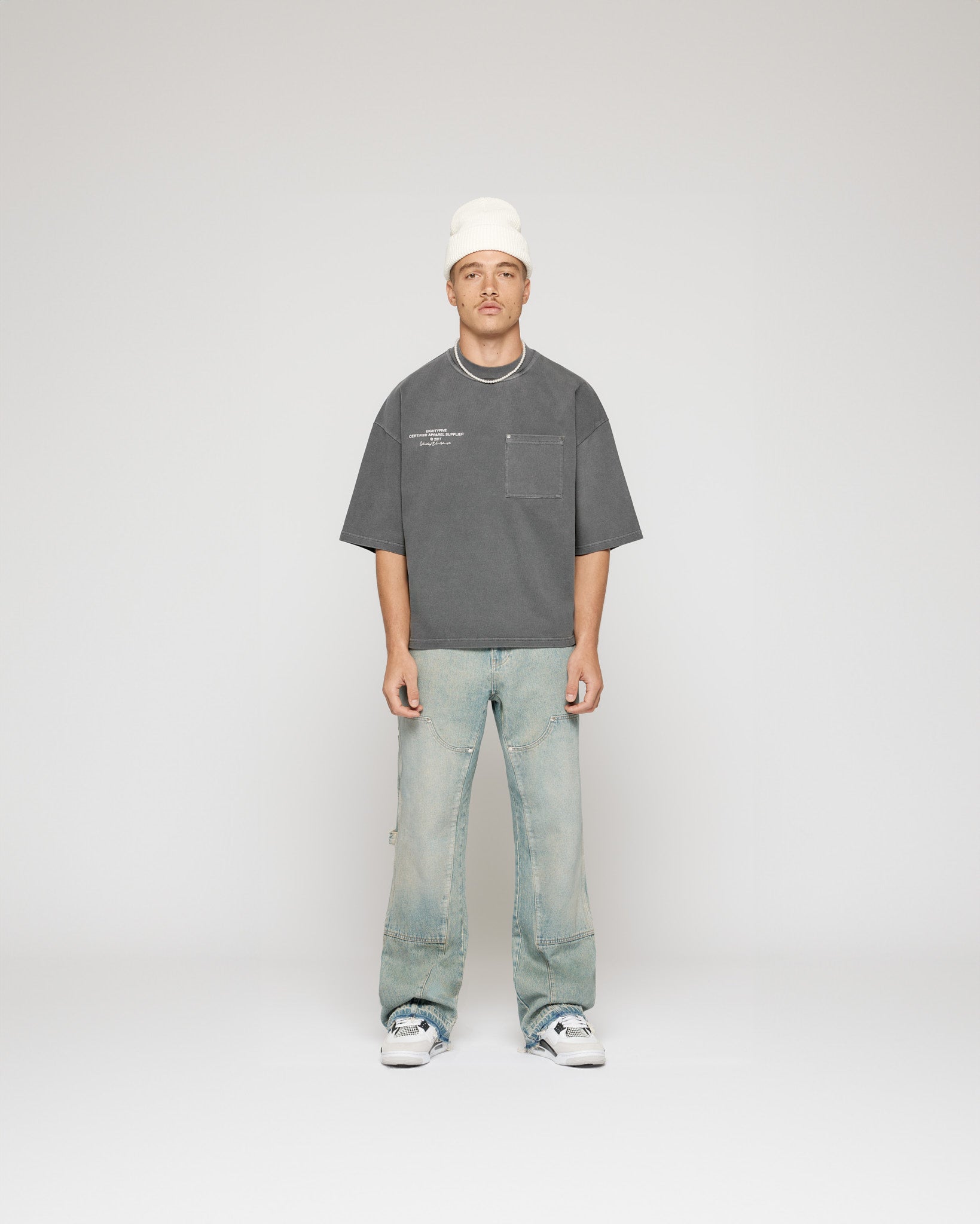 eightyfive-tops-united-cropped-t-shirt-stone-grey-m image 6